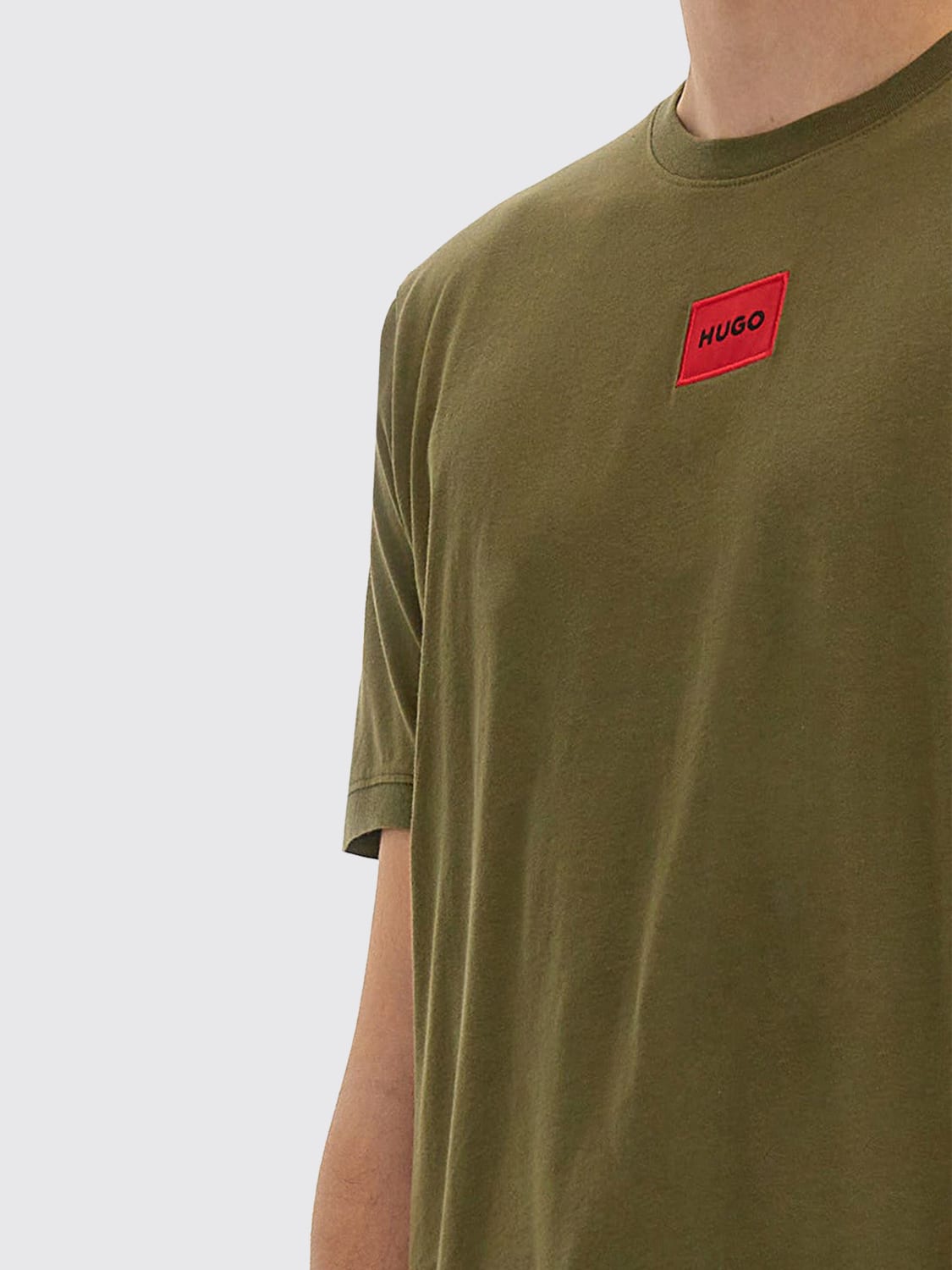 HUGO T-SHIRT: T-shirt homme Hugo, Vert - Img 4