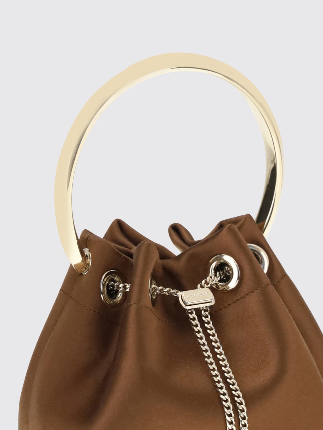 JIMMY CHOO HANDTASCHE: Handtasche damen Jimmy Choo, Bronze - Img 3