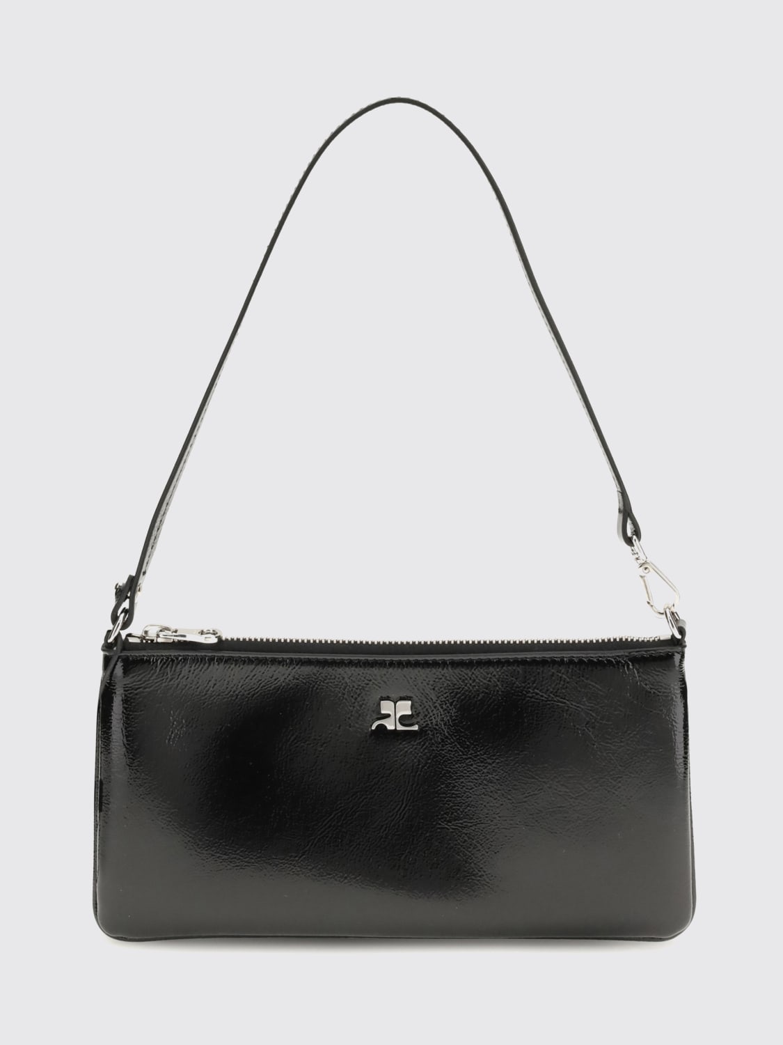 COURRÈGES BORSA A SPALLA: Borsa a spalla donna CourrÈges, Nero - Img 1