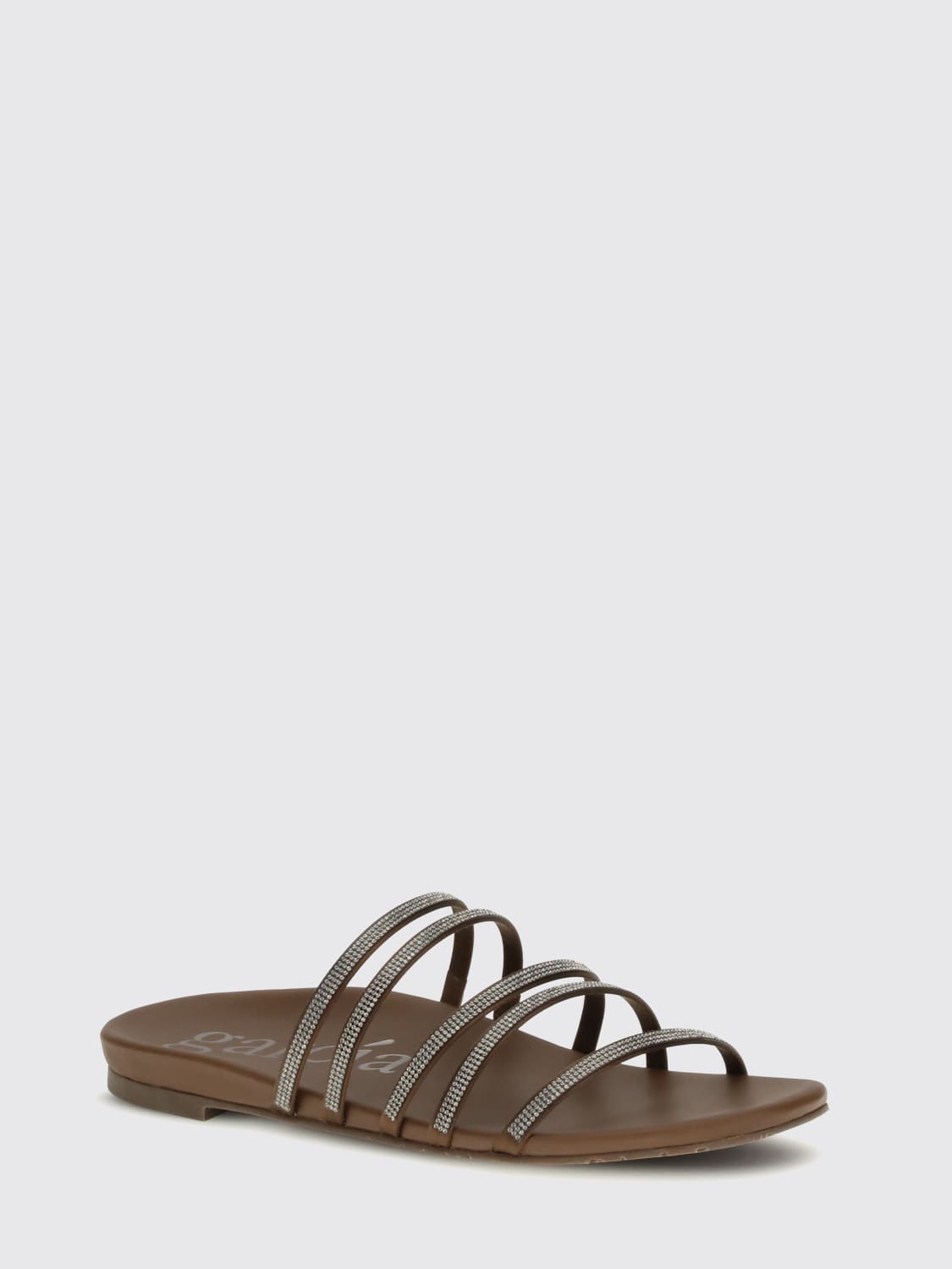 PEDRO GARCIA FLAT SANDAL: Shoes woman Pedro Garcia, Brown - Img 2