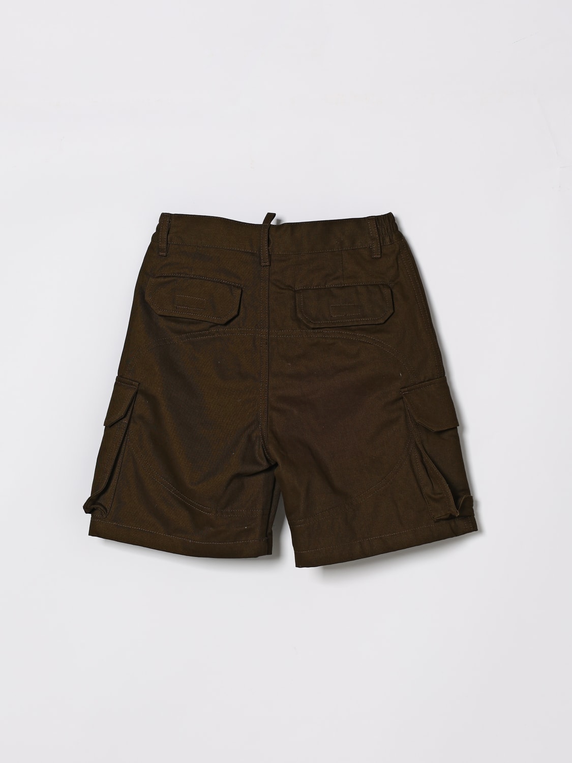 DSQUARED2 SHORT: Short enfant Dsquared2, Marron - Img 2