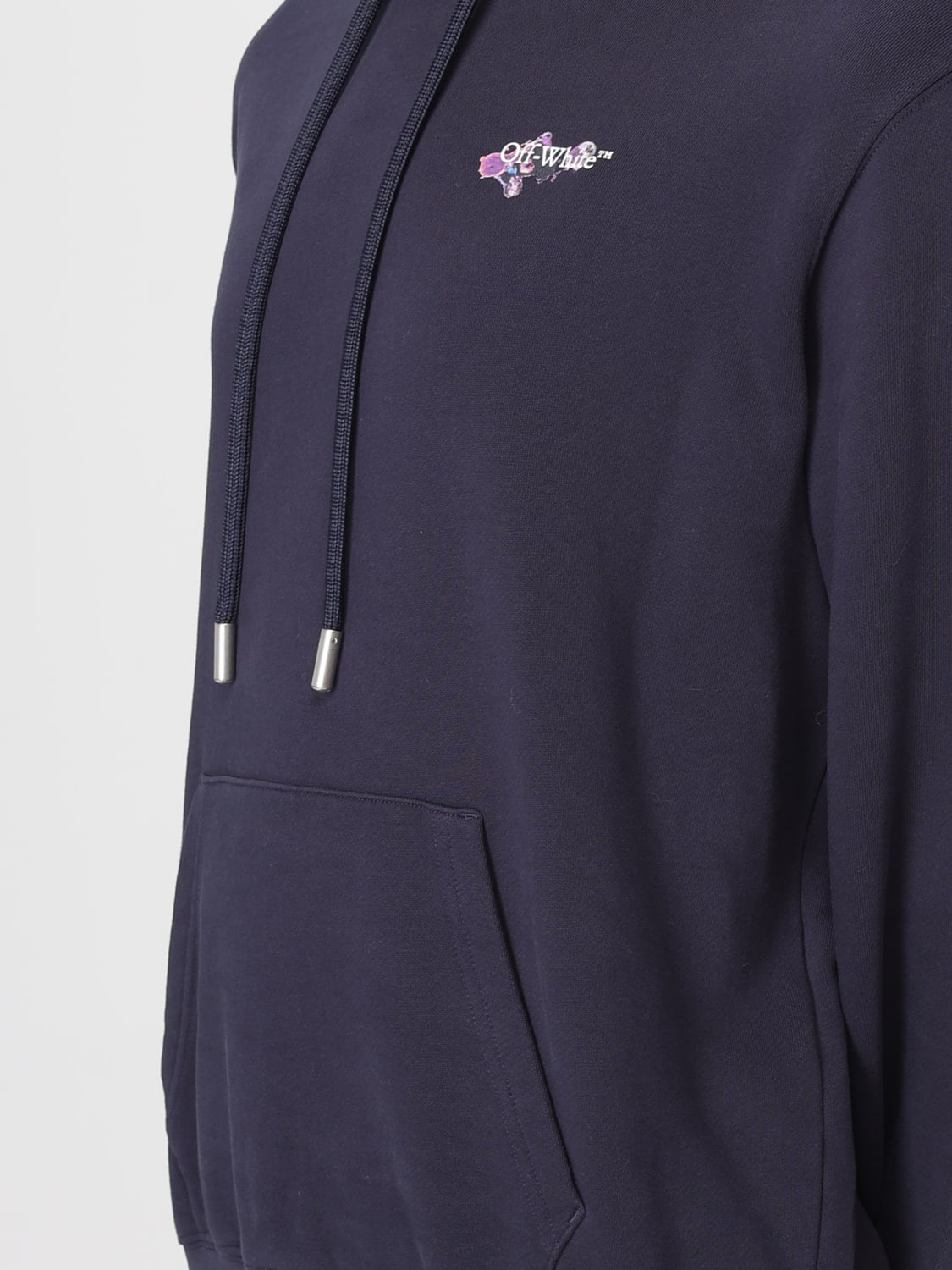 OFF-WHITE PULL: Pull femme Off-white, Bleu Marine - Img 3