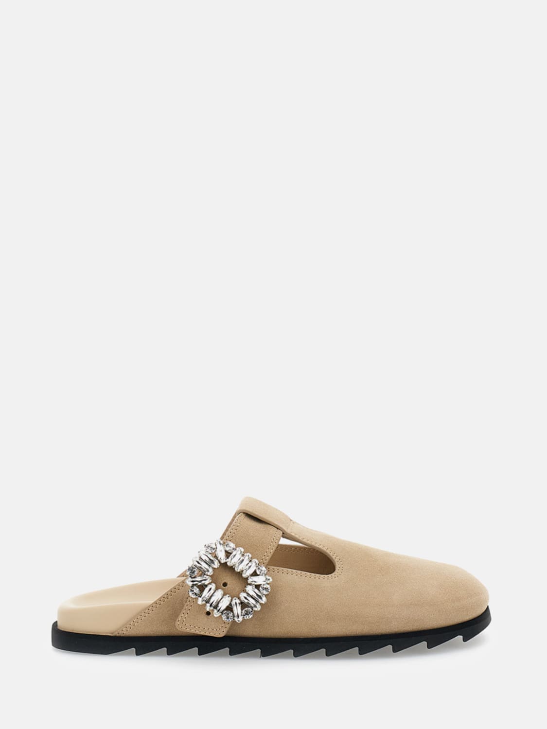 ROGER VIVIER FLAT SANDAL: Flat sandal woman Roger Vivier, Beige - Img 1