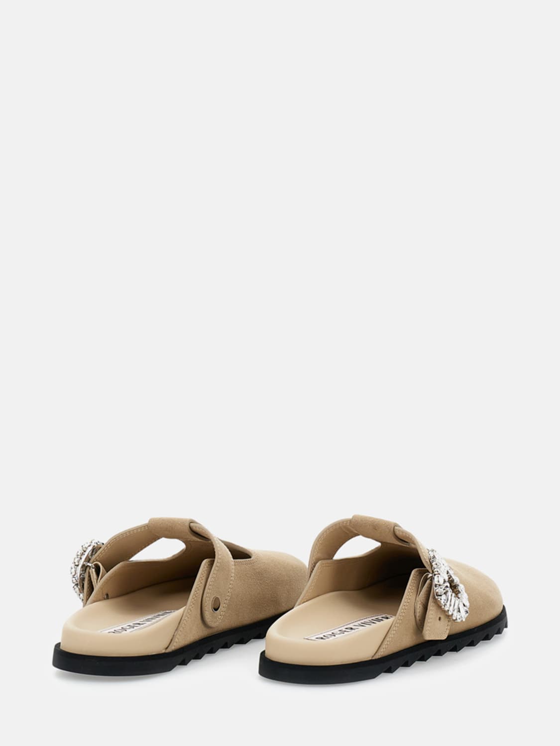 ROGER VIVIER FLAT SANDAL: Flat sandal woman Roger Vivier, Beige - Img 3