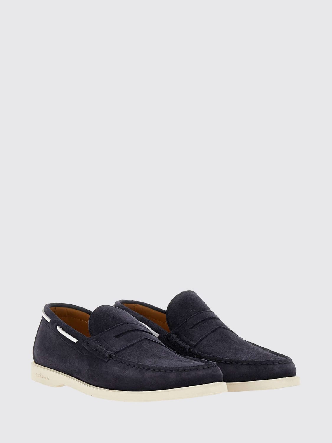 KITON LOAFERS: Loafers men Kiton, Blue - Img 2