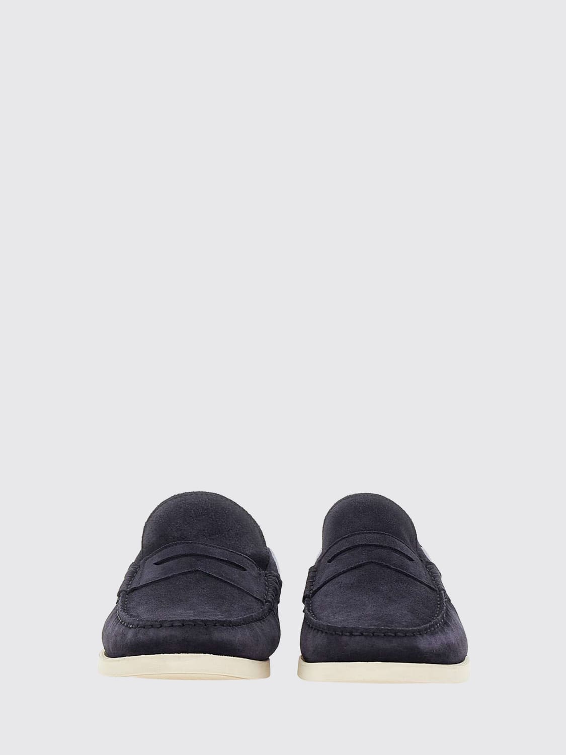 KITON LOAFERS: Loafers men Kiton, Blue - Img 3