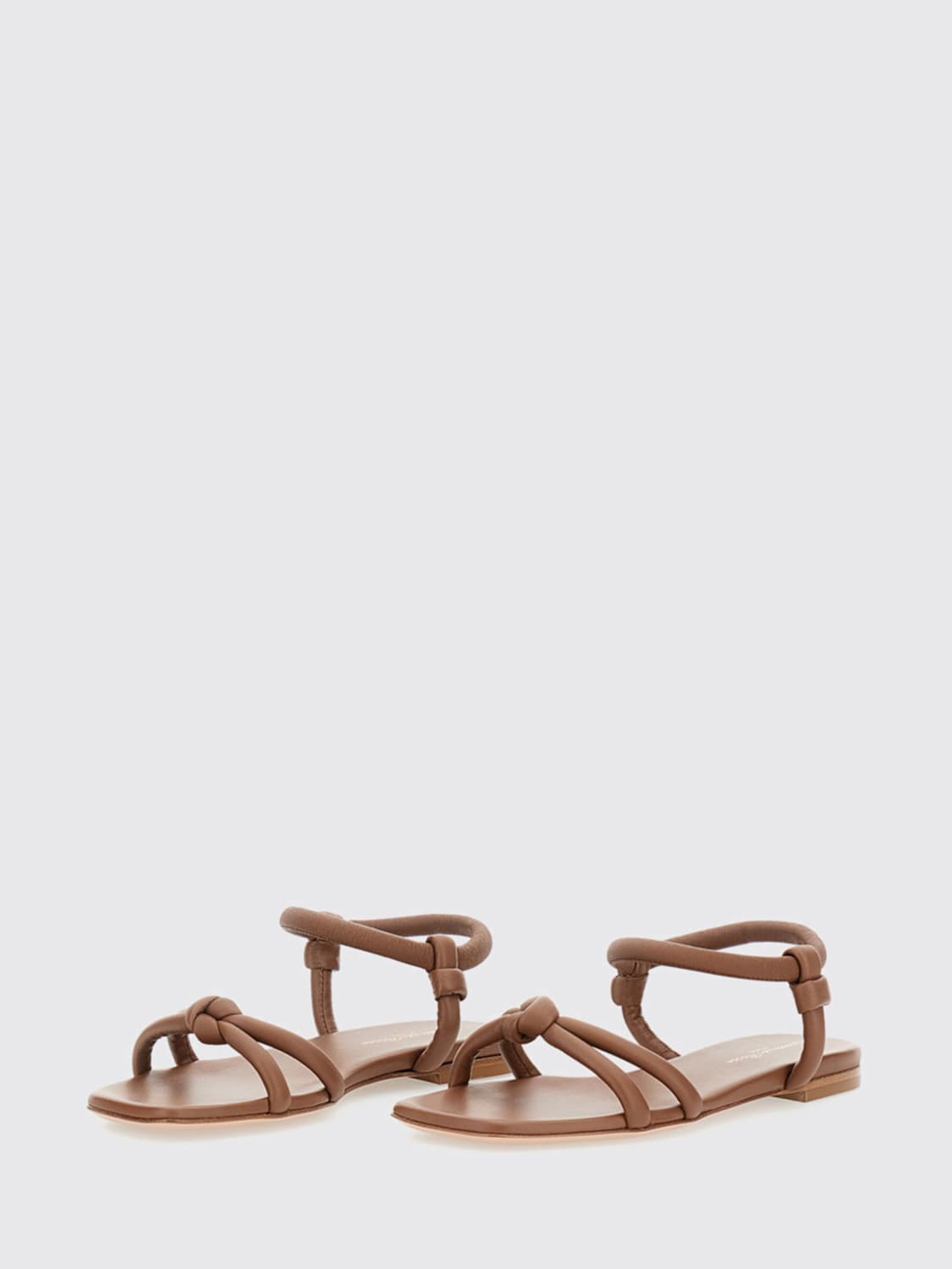 GIANVITO ROSSI FLAT SANDAL: Flat sandal woman Gianvito Rossi, Brown - Img 2