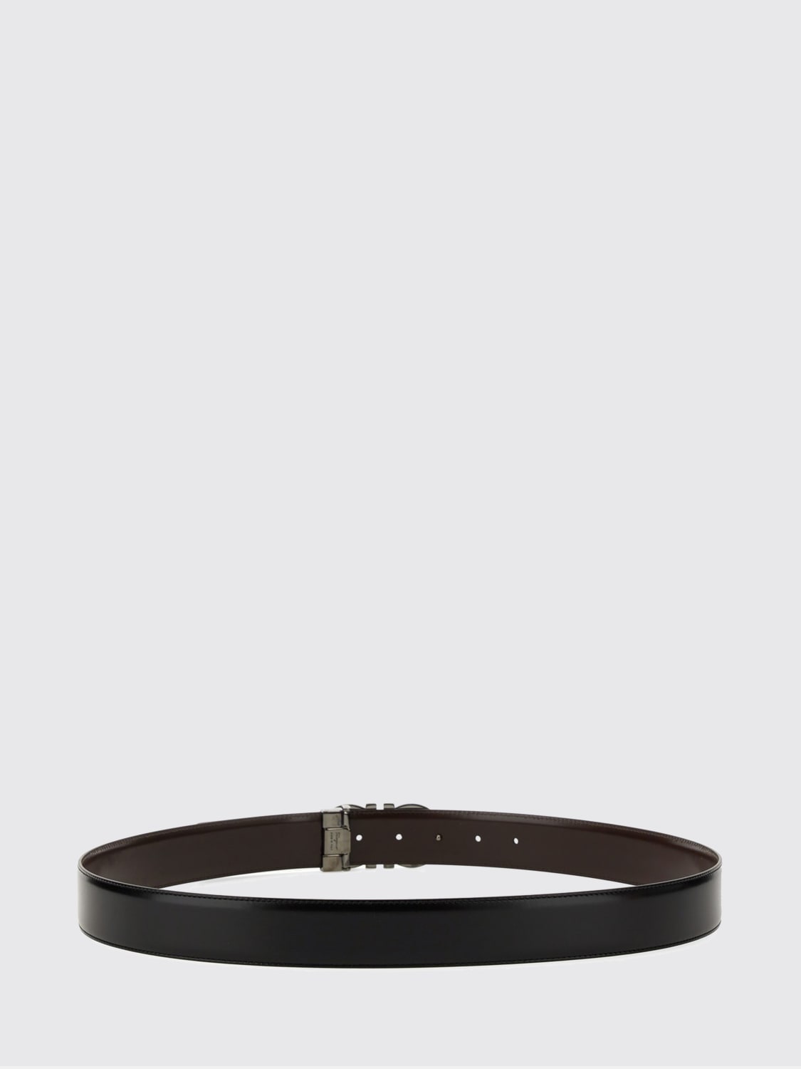 FERRAGAMO BELT: Belt men Ferragamo, Black - Img 2