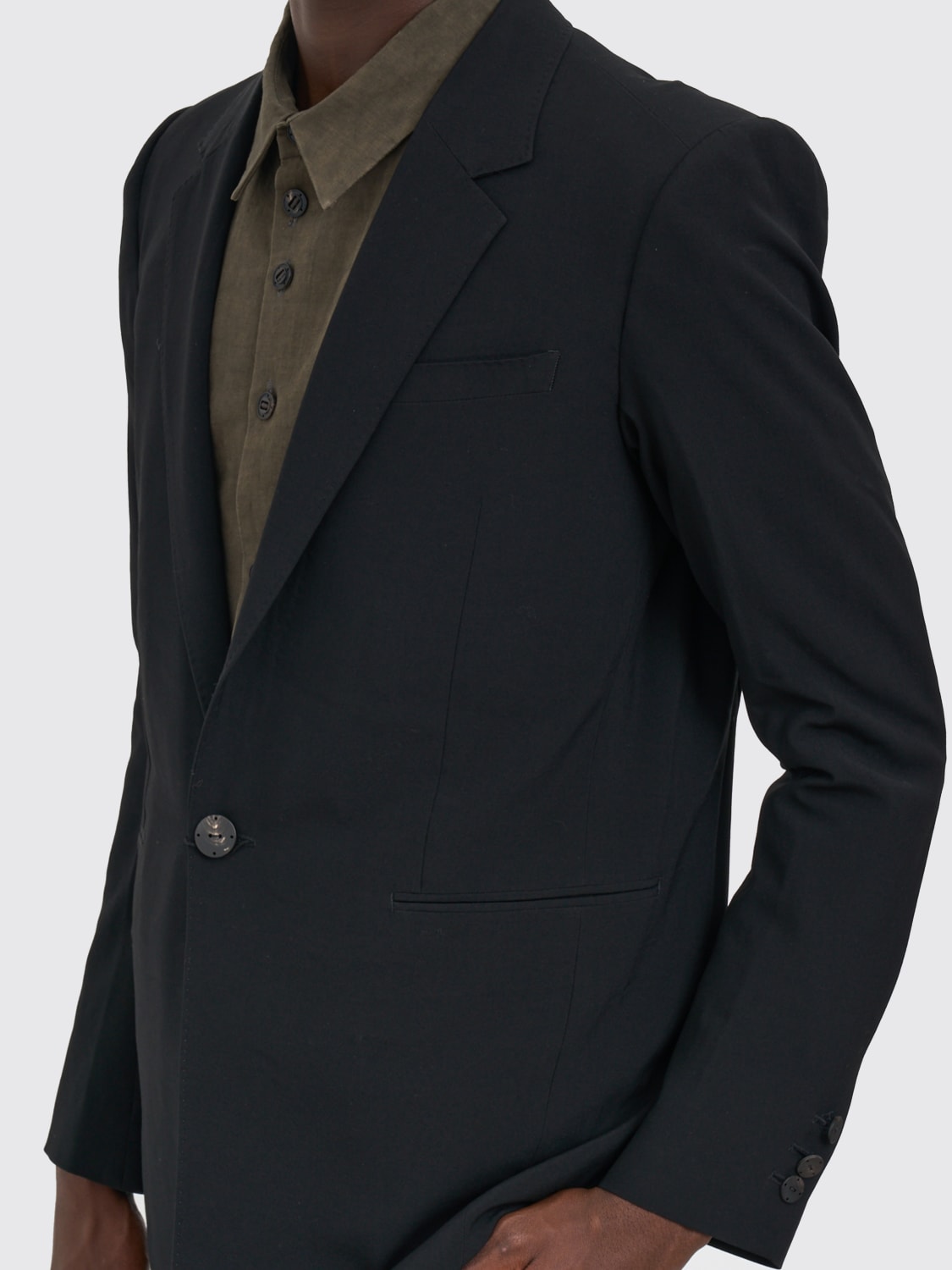 DEVOA 外套: 外套 男士 Devoa, 黑色 - Img 4