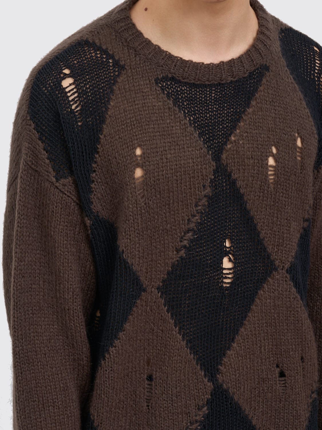 PAURA SWEATER: Sweater men Paura, Brown - Img 4