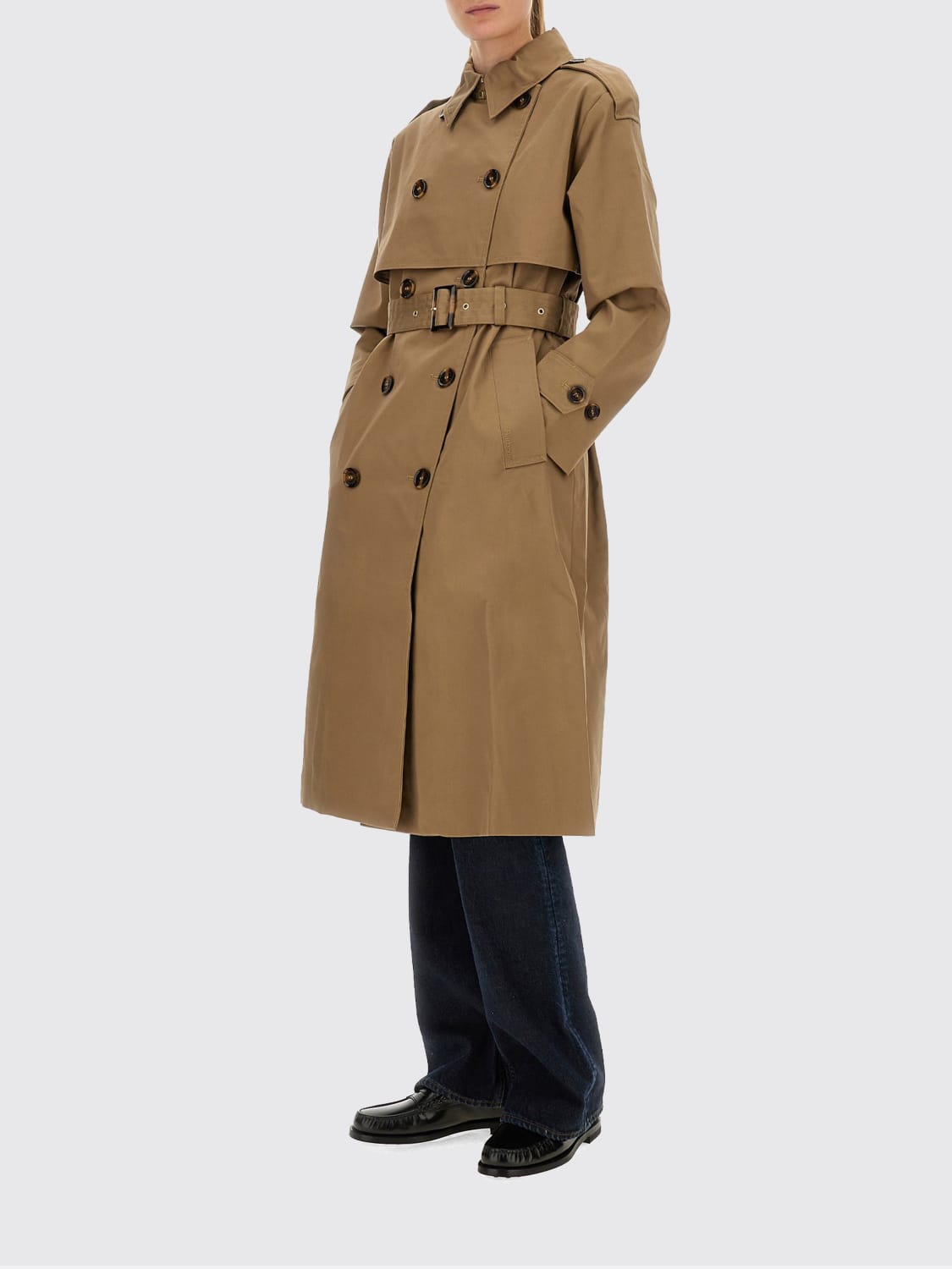 BARBOUR JACKET: Coat woman Barbour, Beige - Img 2