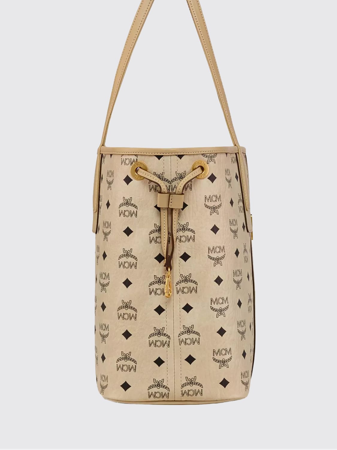 MCM UMHÄNGETASCHE: Umhängetasche damen Mcm, Beige - Img 3