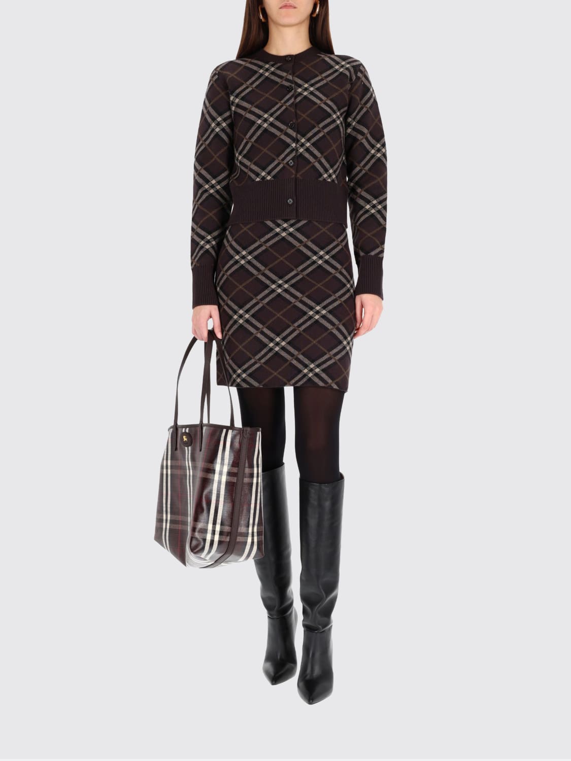 BURBERRY FALDA: Falda mujer Burberry, Marrón - Img 2