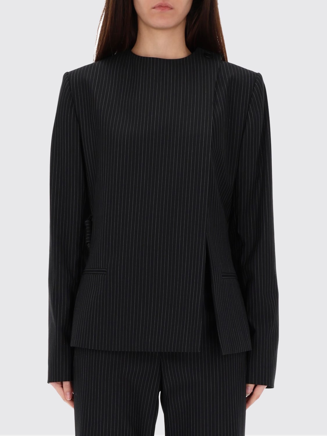 COURRÈGES JACKET: Blazer woman CourrÈges, Black - Img 1