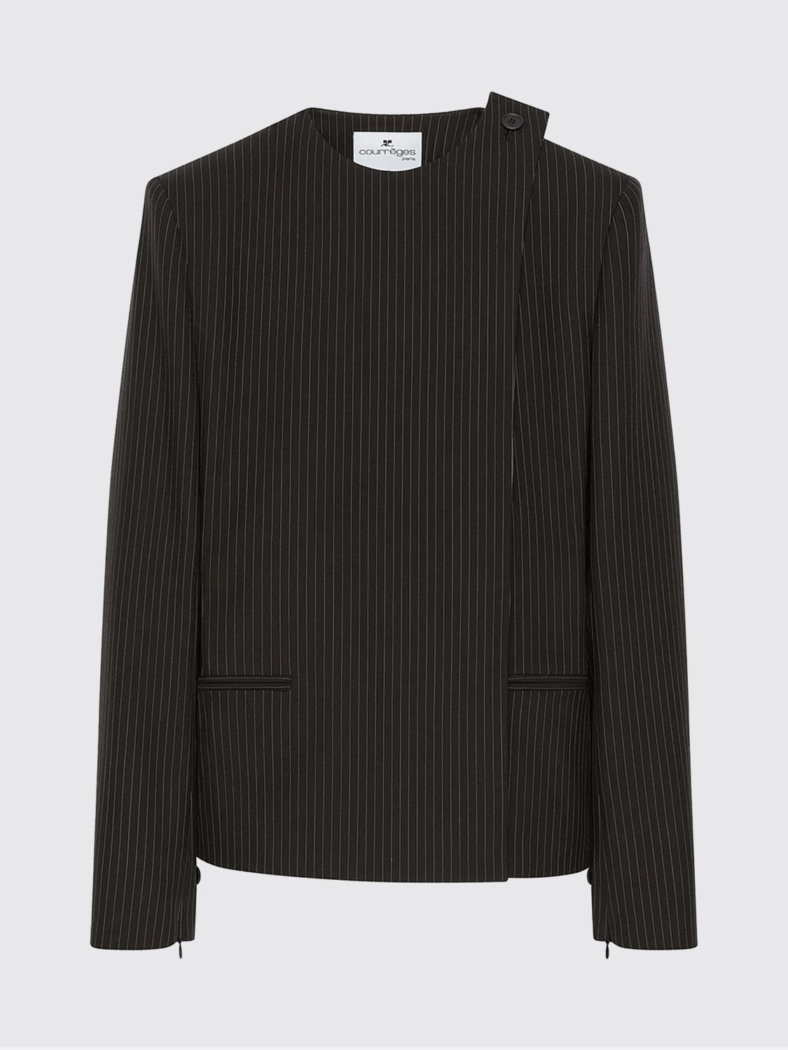 COURRÈGES JACKET: Blazer woman CourrÈges, Black - Img 4