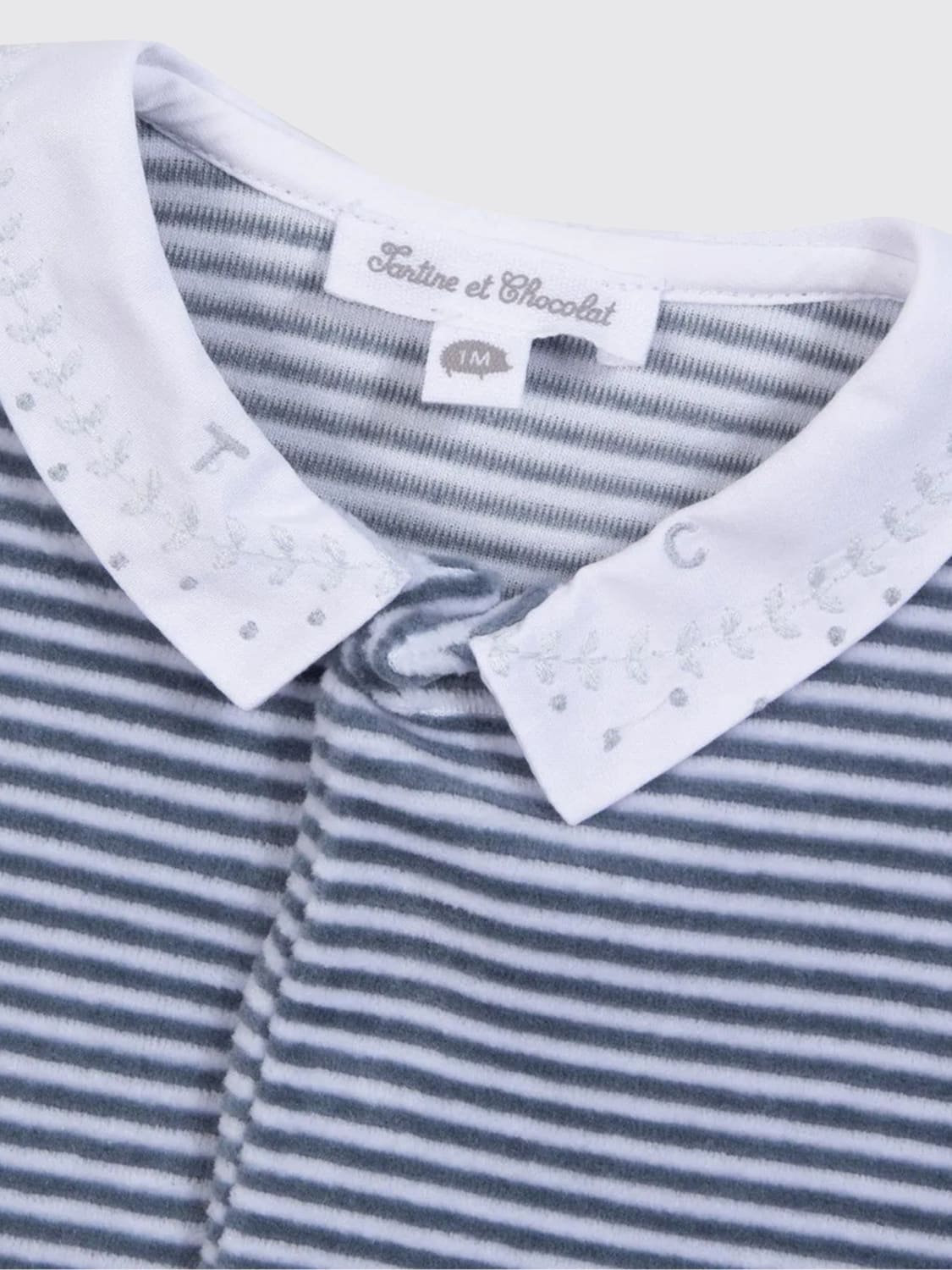 TARTINE ET CHOCOLAT TUTA: Tuta Tartine Et Chocolat in misto cotone a righe , Blue - Img 3