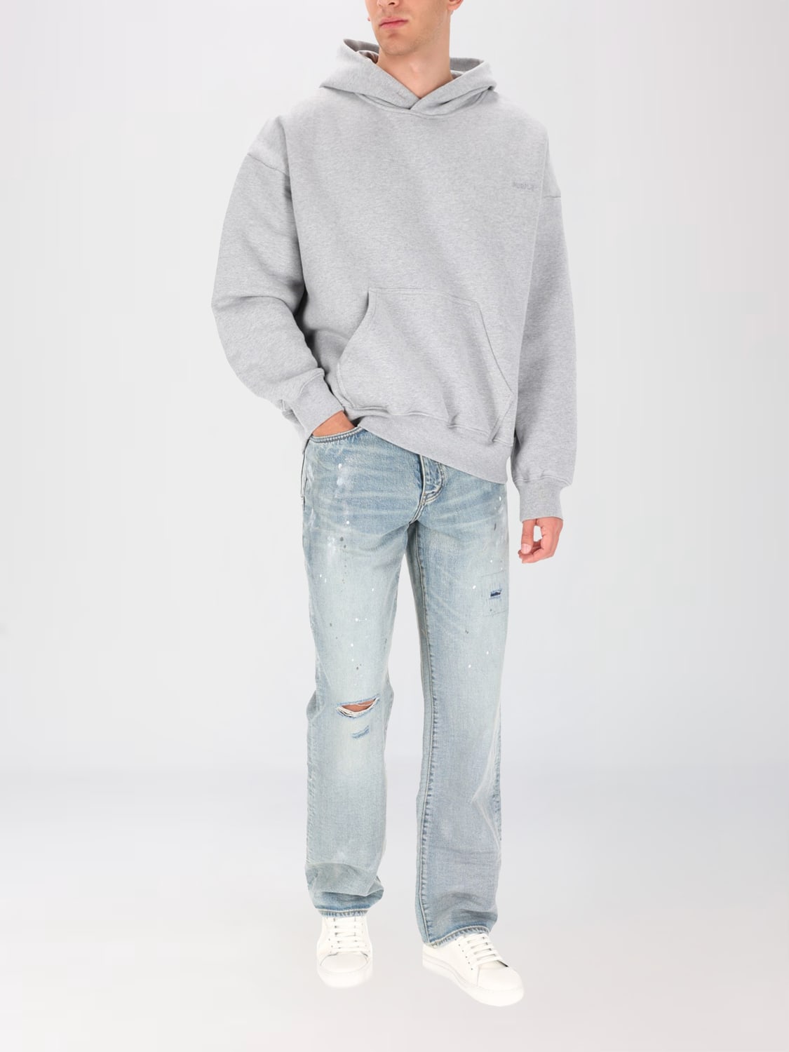 PURPLE JEANS: Jeans men Purple, Denim - Img 2