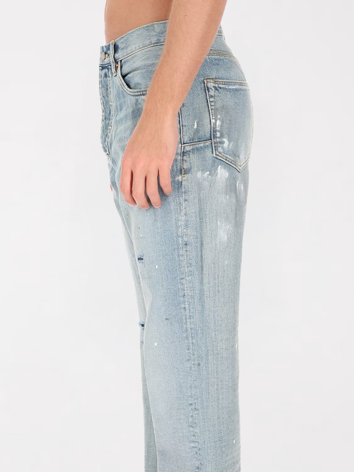 PURPLE JEANS: Jeans men Purple, Denim - Img 4