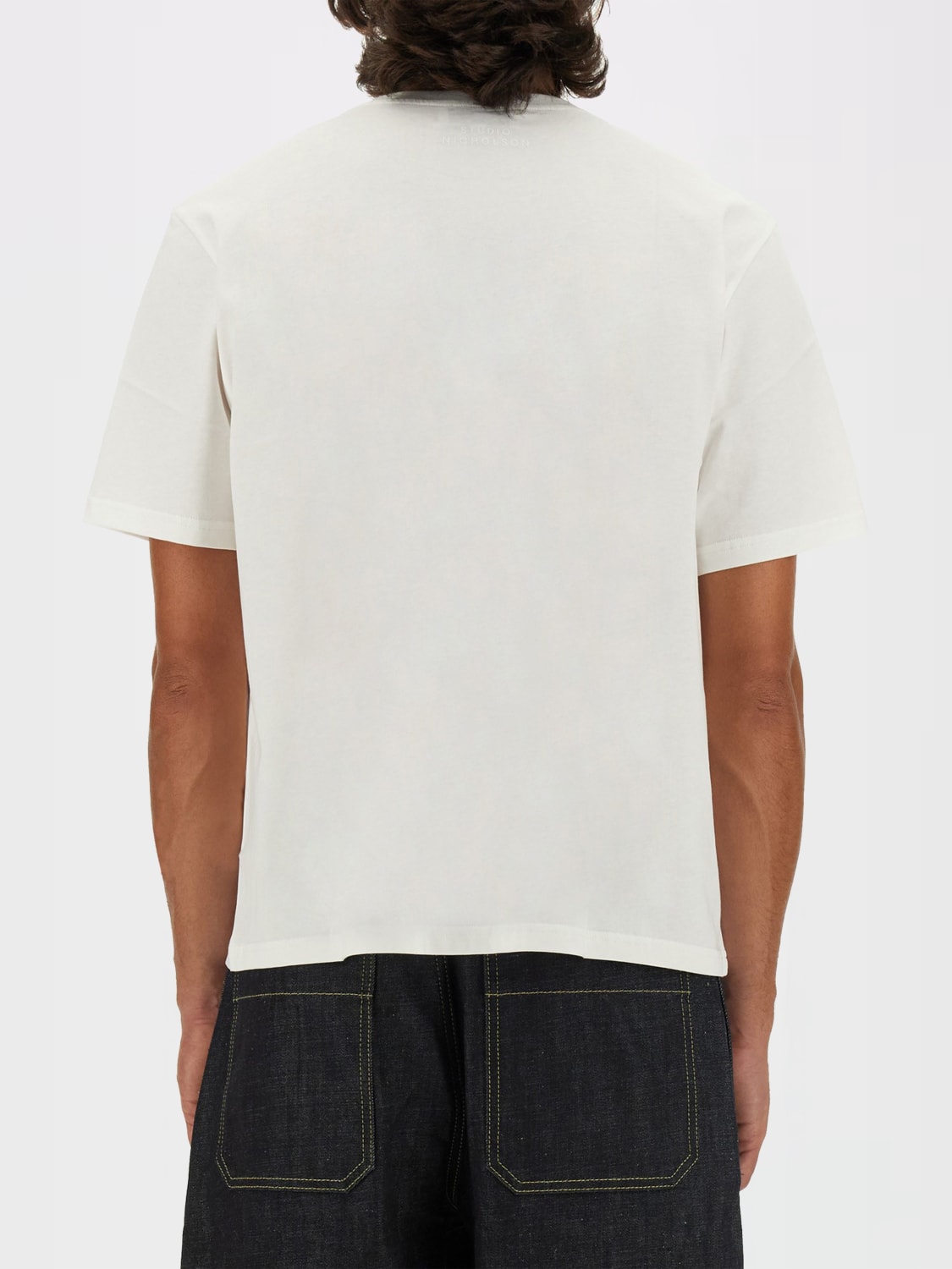 STUDIO NICHOLSON T-SHIRT: T-shirt herren Studio Nicholson, Weiß - Img 3