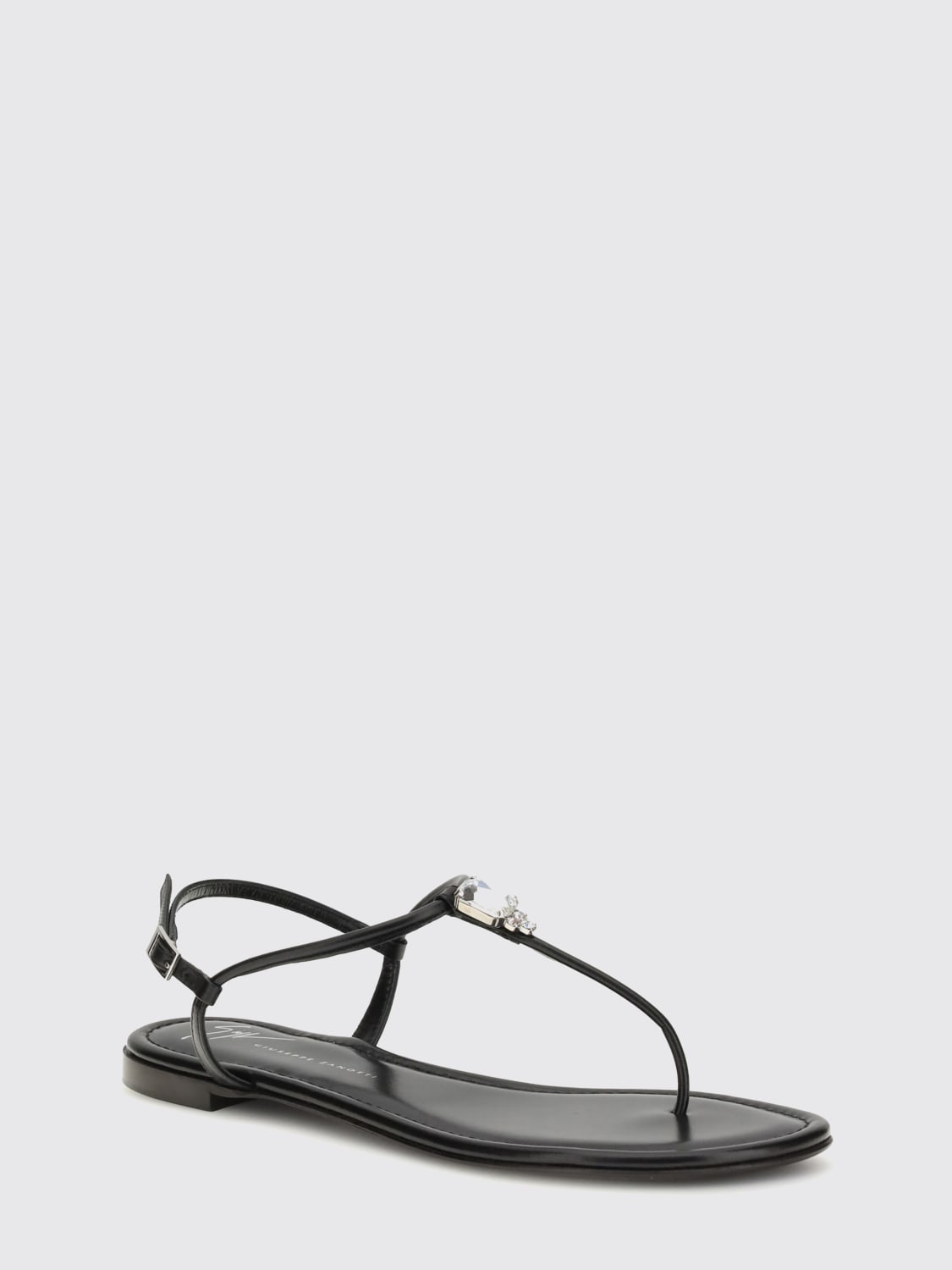 GIUSEPPE ZANOTTI FLACHE SANDALEN: Schuhe damen Giuseppe Zanotti, Schwarz - Img 2