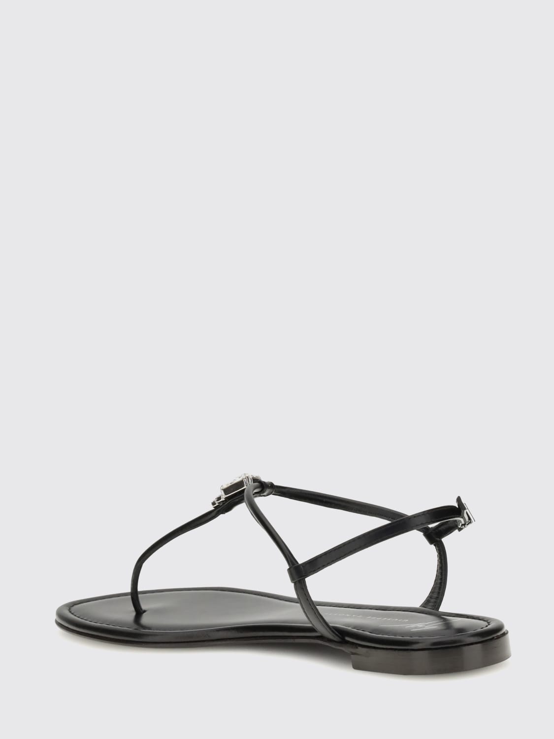 GIUSEPPE ZANOTTI FLACHE SANDALEN: Schuhe damen Giuseppe Zanotti, Schwarz - Img 3