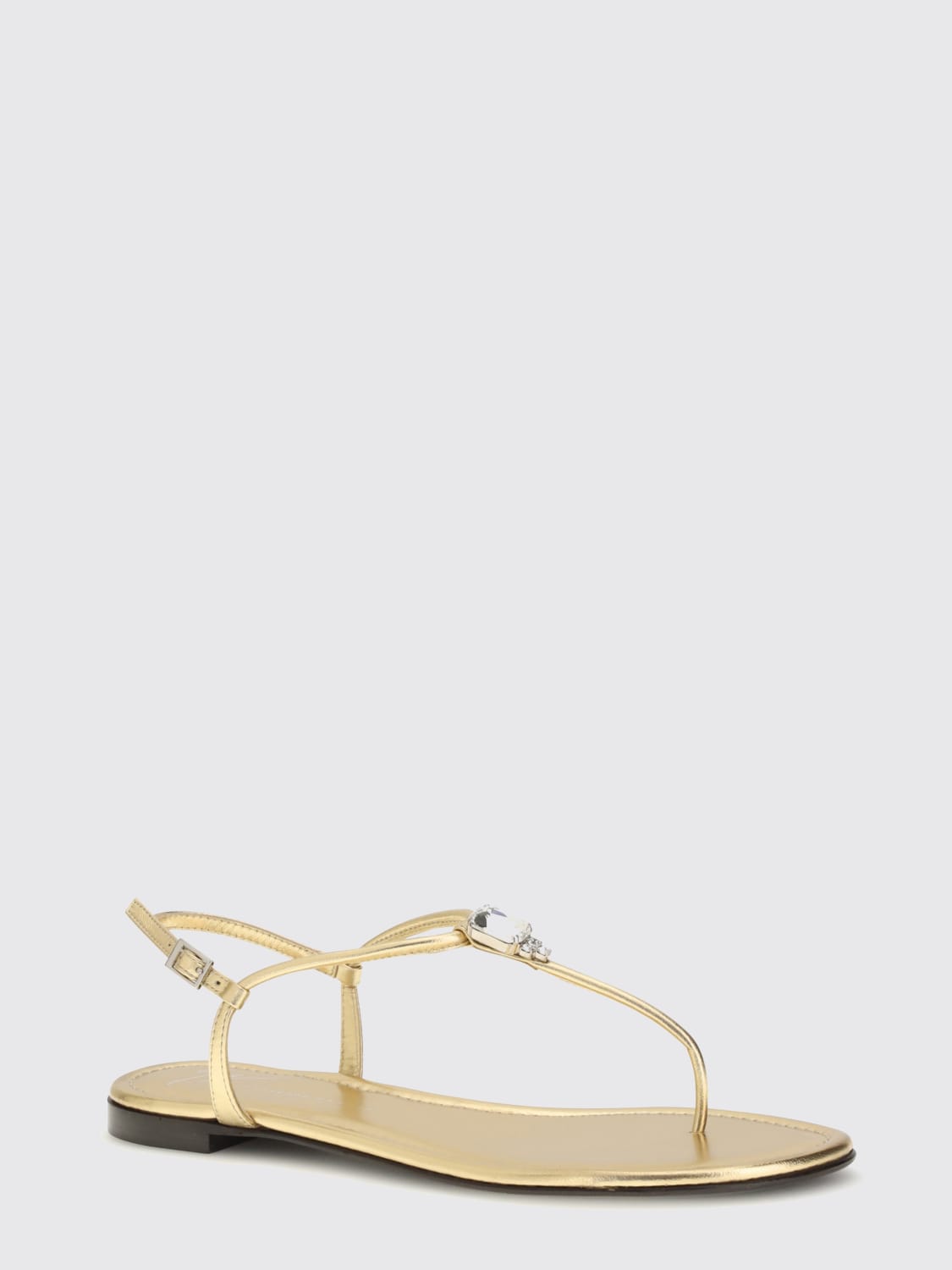 GIUSEPPE ZANOTTI SANDALI BASSO: Scarpe donna Giuseppe Zanotti, Oro - Img 2