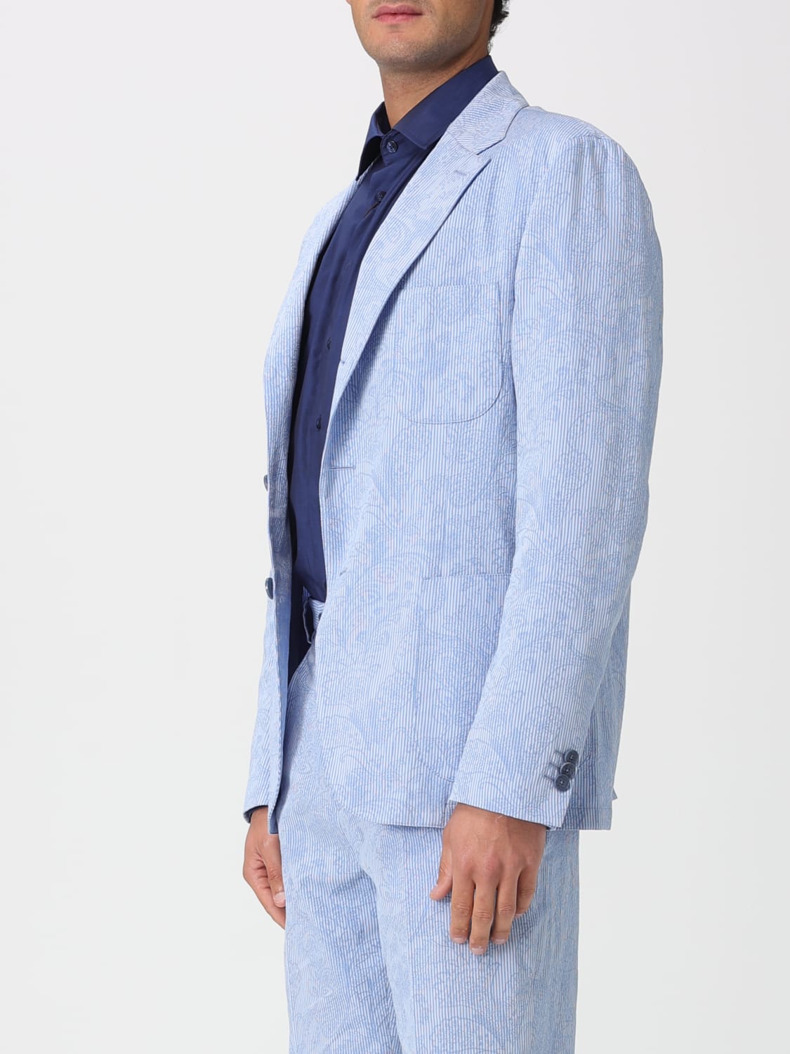 ETRO BLAZER: Blazer men Etro, Blue - Img 4