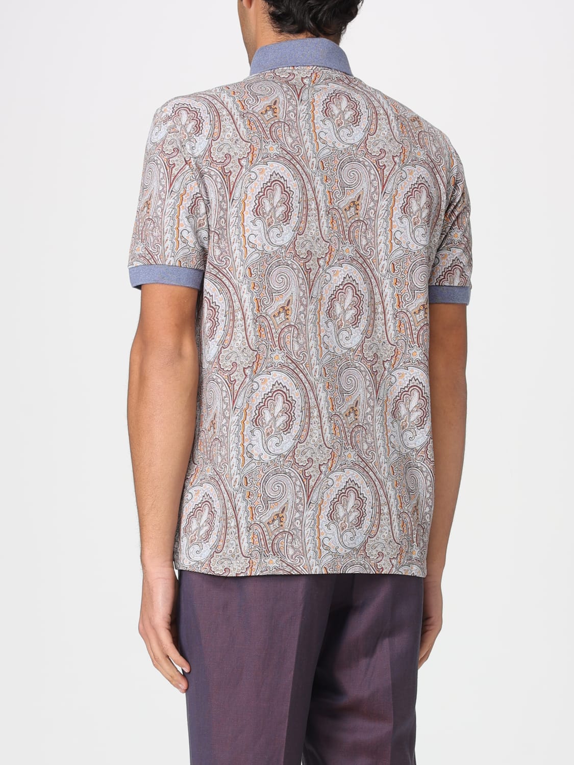 ETRO POLO SHIRT: Polo shirt men Etro, Beige - Img 2