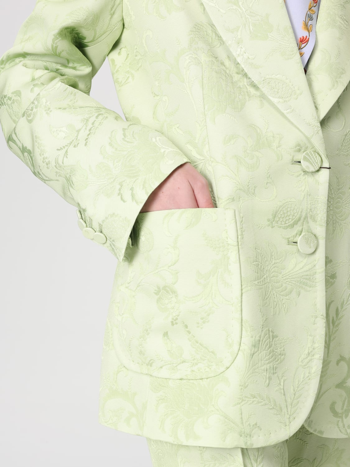 ETRO ブレザー: ブレザー レディース Etro, グリーン - Img 5