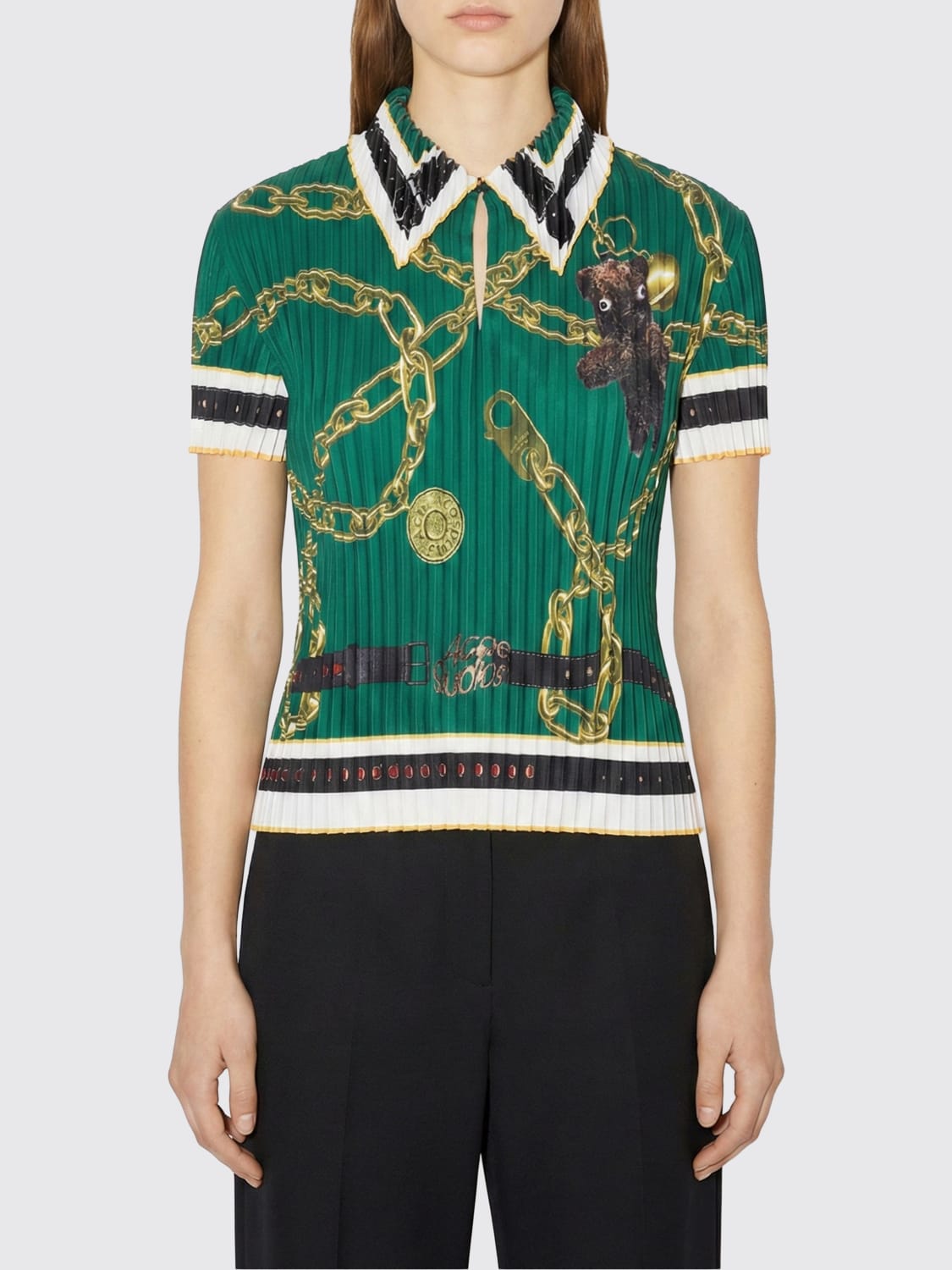 ACNE STUDIOS T-SHIRTS: T-shirts donna Acne Studios, Verde - Img 1