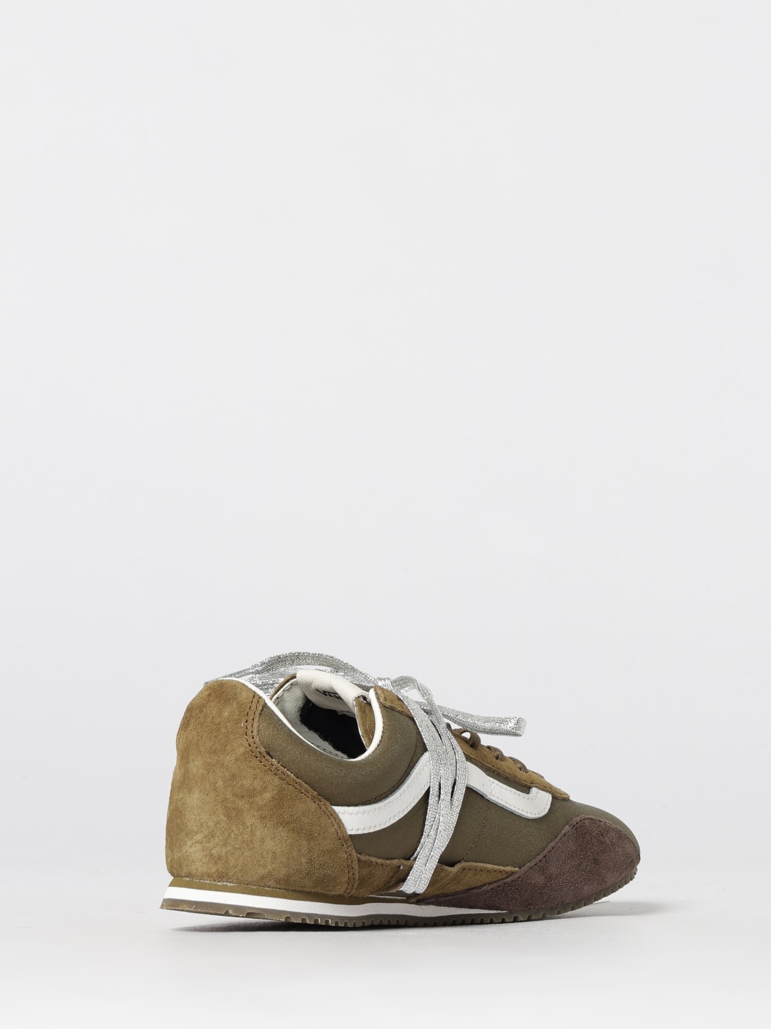 VANS SNEAKERS: Sneakers Premium Super Lowpro Vans in nylon e camoscio , Verde - Img 3
