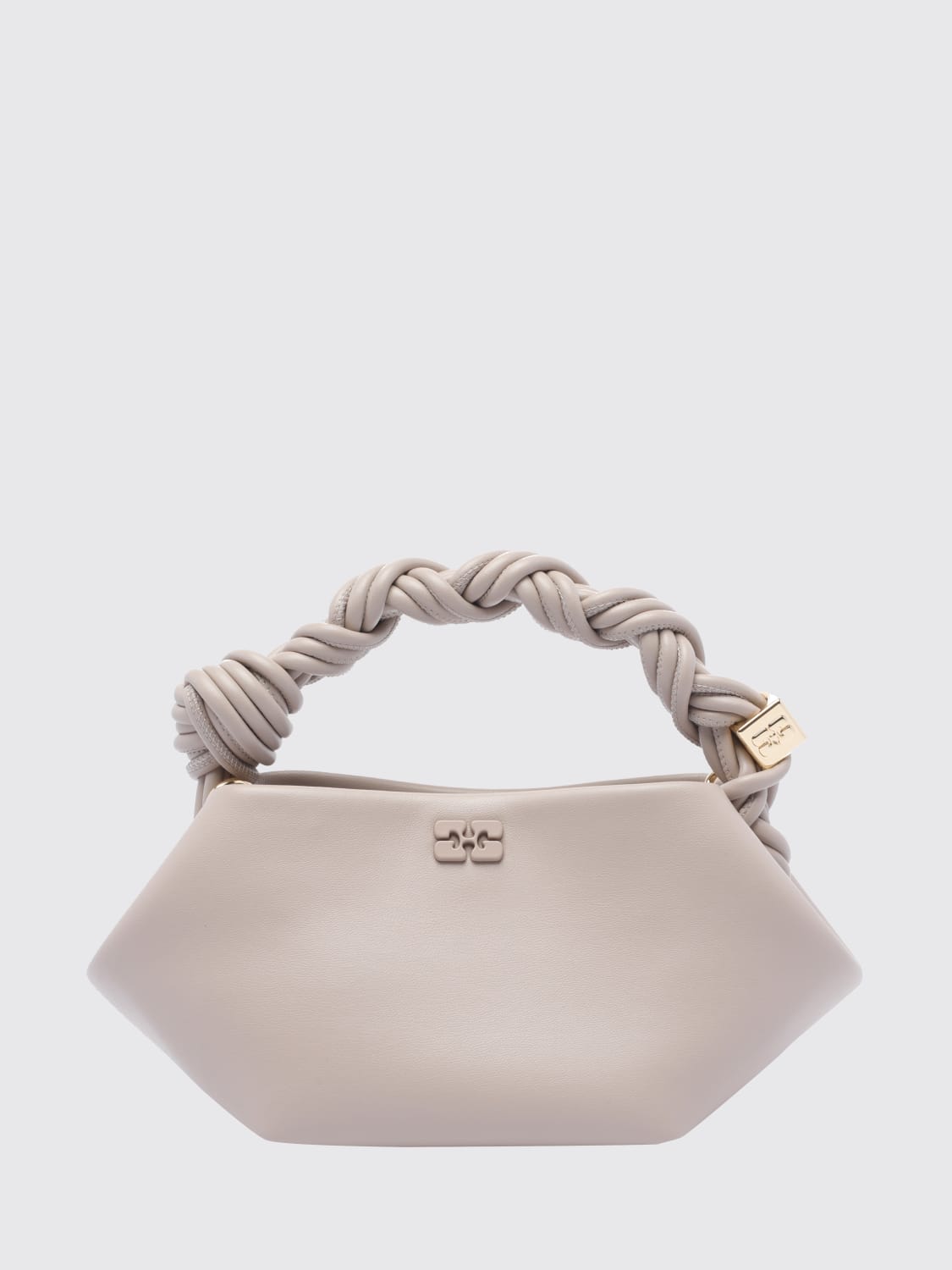 GANNI BORSA A SPALLA: Borsa a spalla donna Ganni, Grigio - Img 1