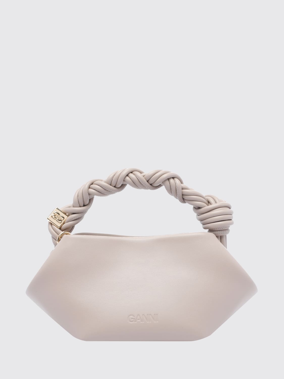 GANNI BORSA A SPALLA: Borsa a spalla donna Ganni, Grigio - Img 2