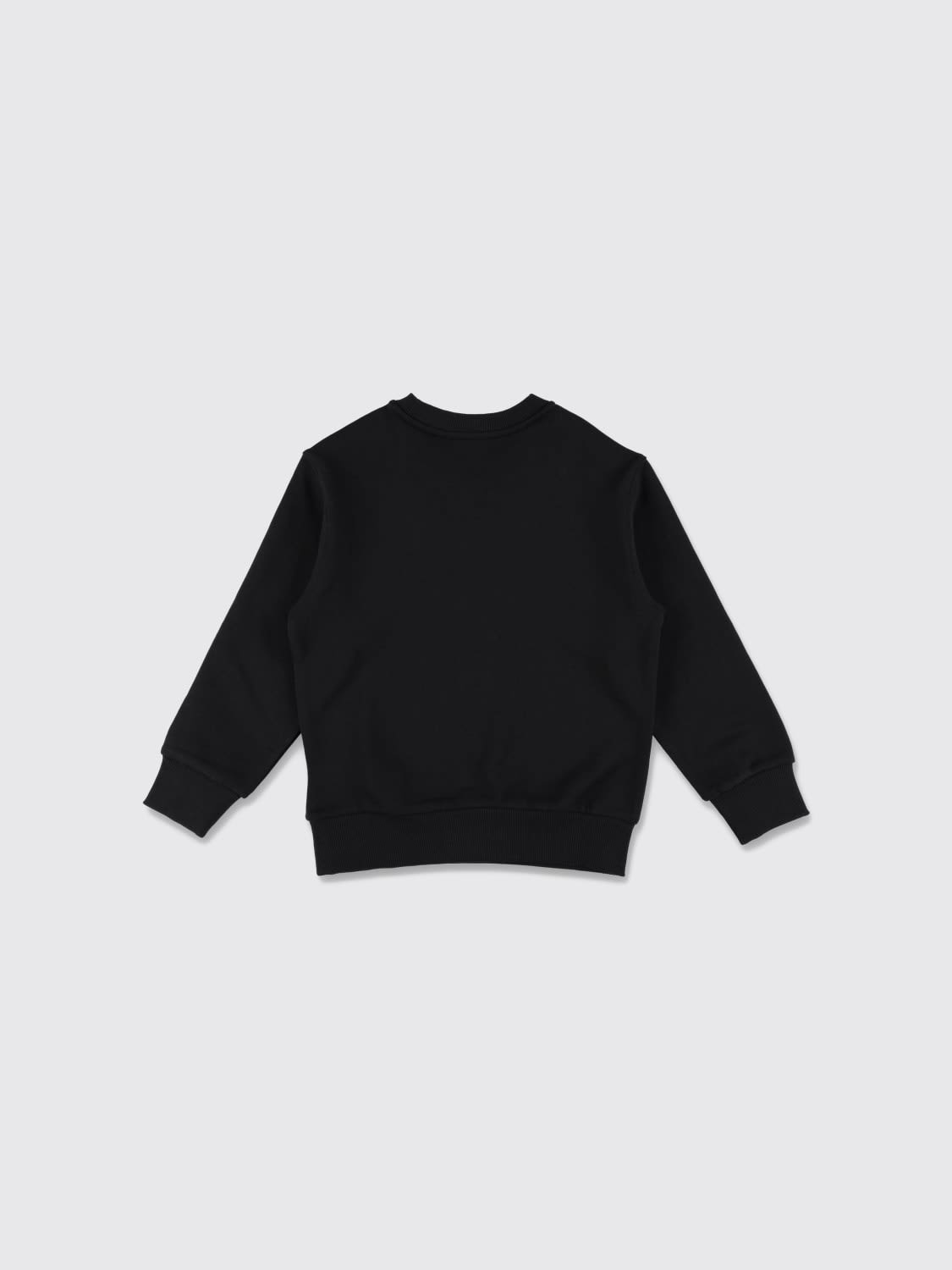 DIESEL PULL: Sweatshirt zippé Diesel en coton pour garçon avec logo Oval D brodé, Noir - Img 2