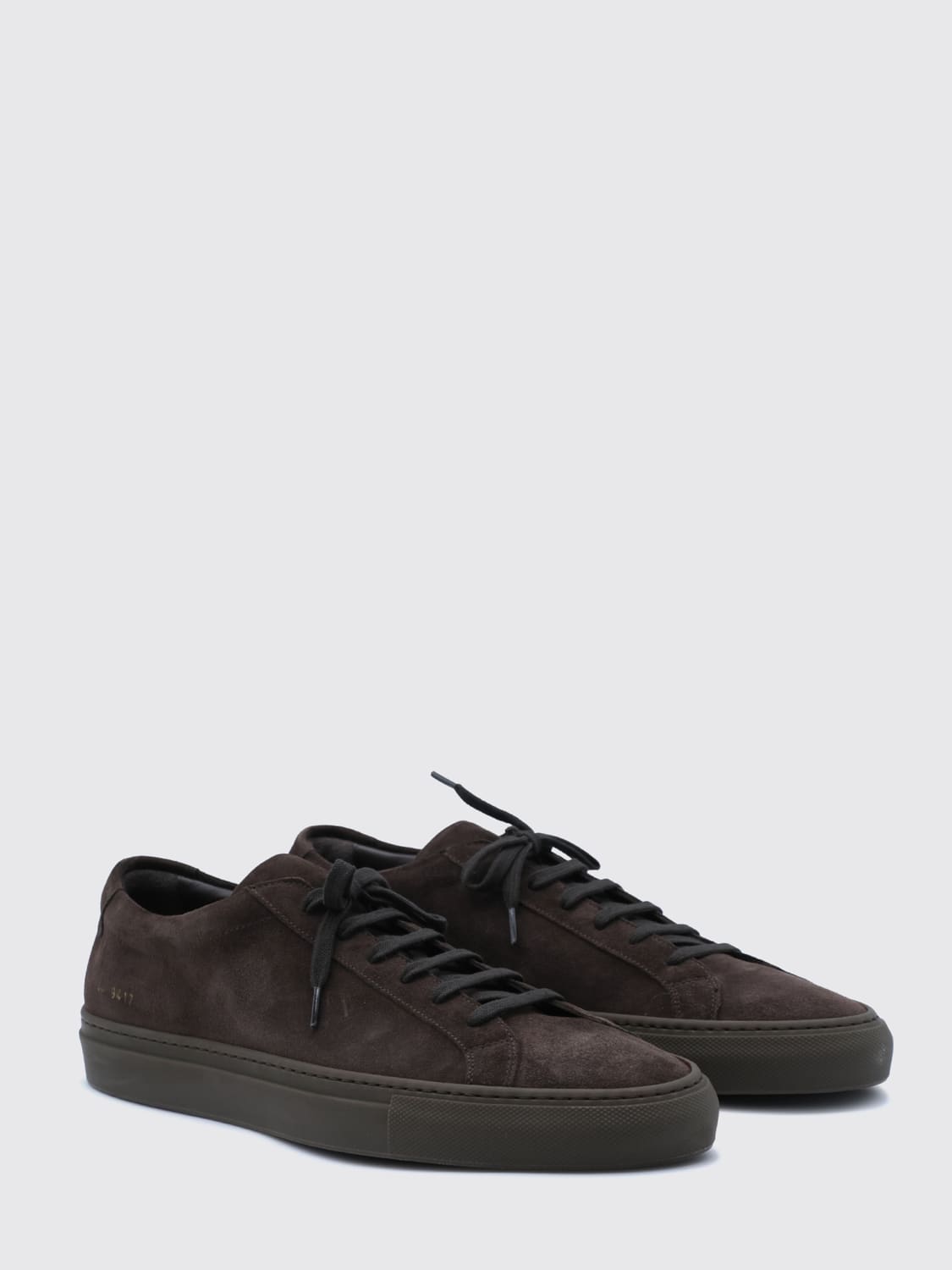 COMMON PROJECTS SNEAKERS: Achilles Premium Low-Top-Sneakers Common Projects aus Wildleder mit Logo, Braun - Img 2