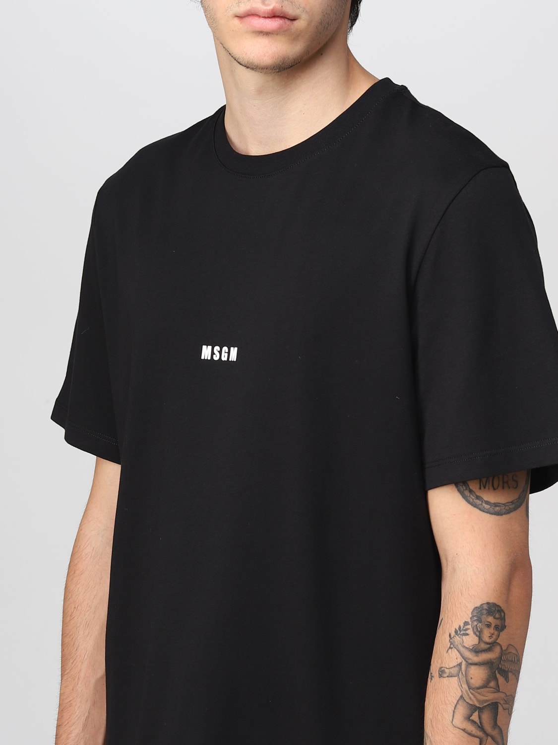 MSGM 티셔츠: 티셔츠 남성 MSGM, 블랙 - Img 4