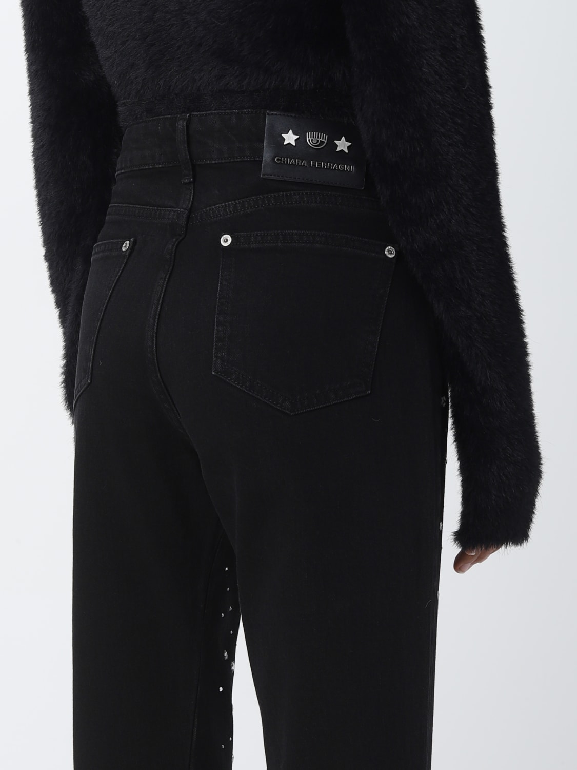 CHIARA FERRAGNI JEANS: Jeans femme Chiara Ferragni, Noir - Img 4