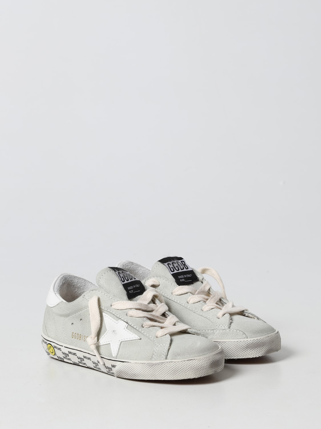 GOLDEN GOOSE SNEAKERS: Golden Goose Super-Star Classic used-effect suede sneakers, White - Img 2