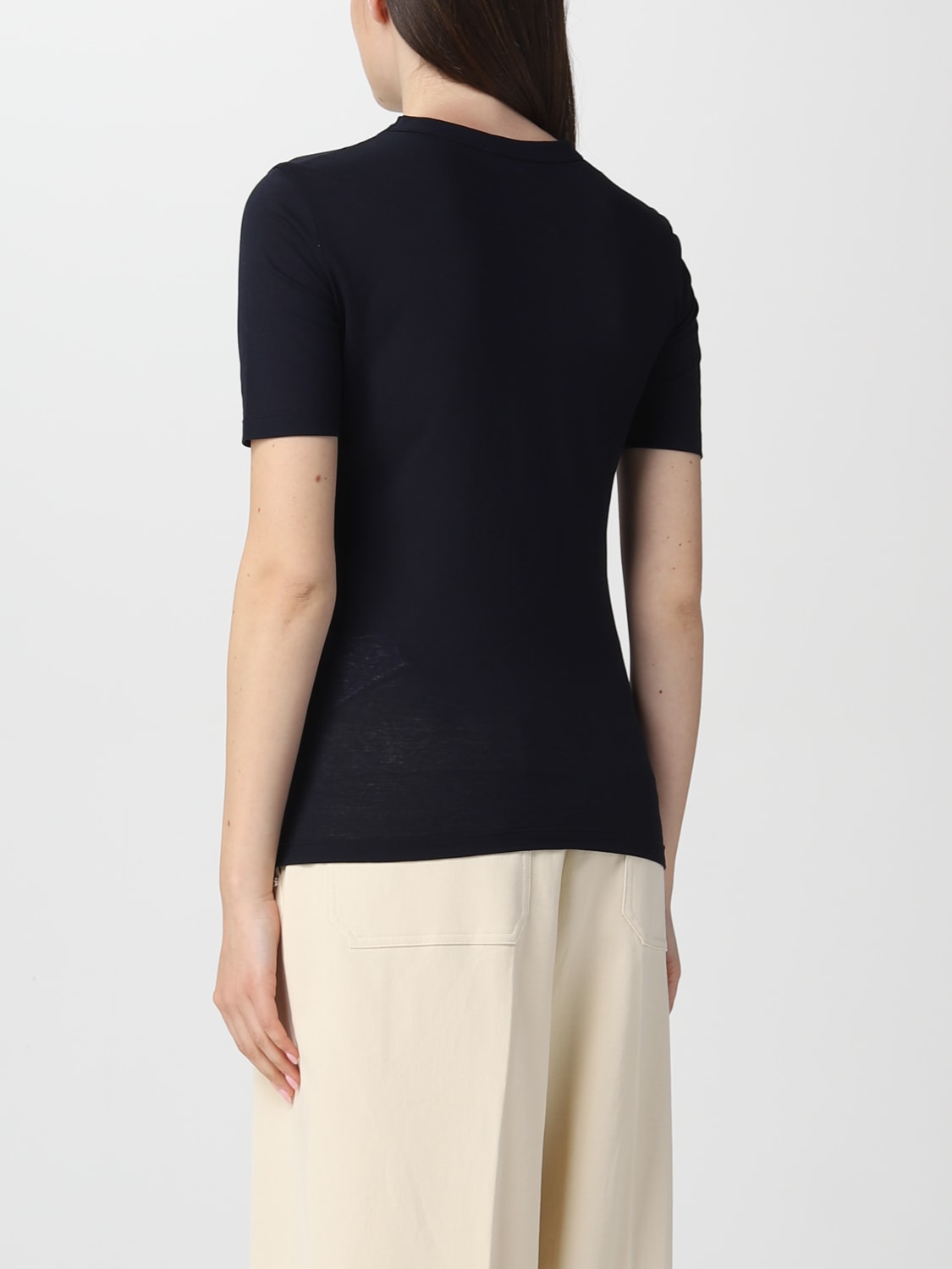 JIL SANDER T-SHIRT: Pull femme Jil Sander, Bleu - Img 2