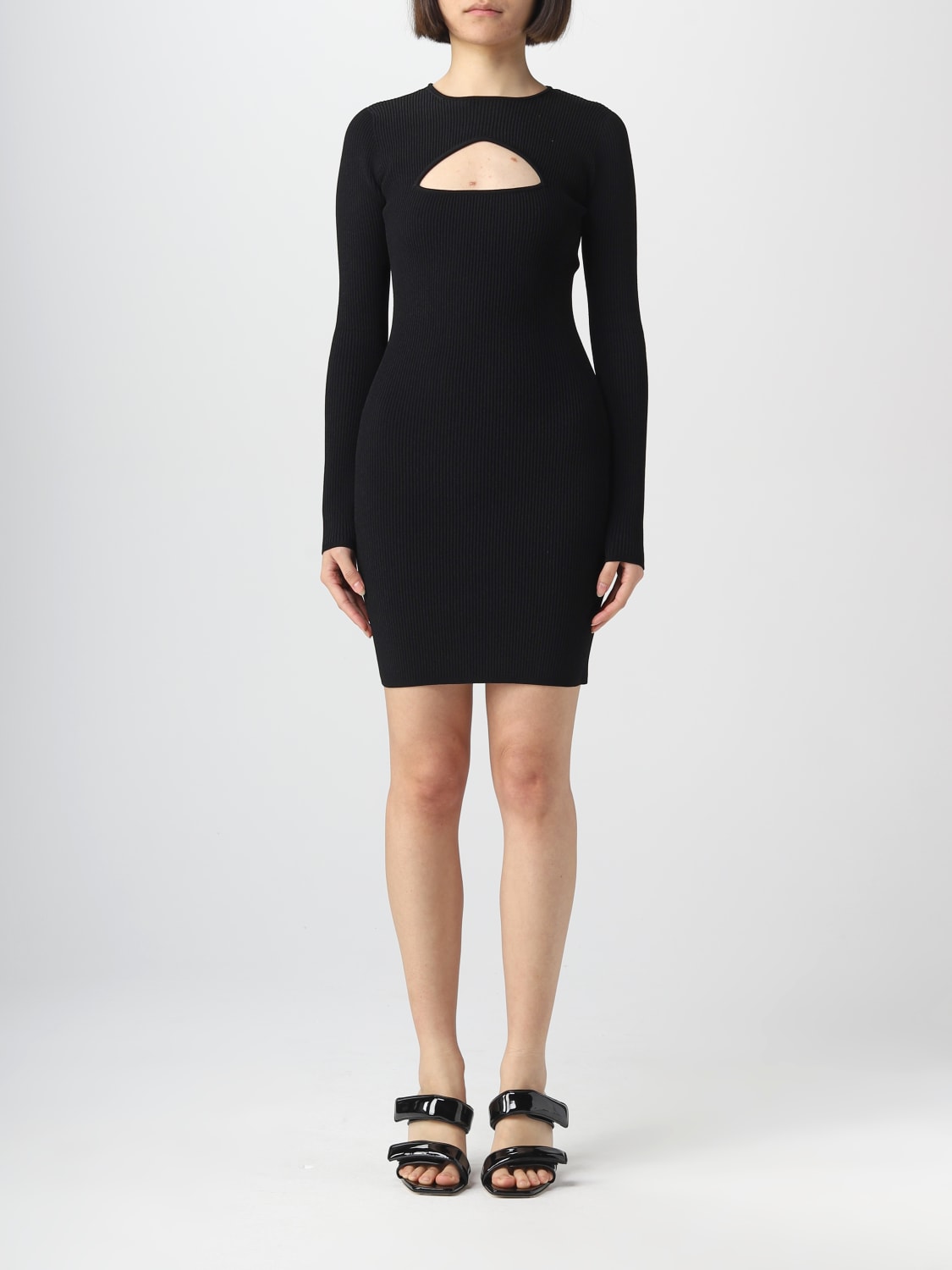 DSQUARED2 DRESS: Dsquared2 dress in viscose blend, Black - Img 1