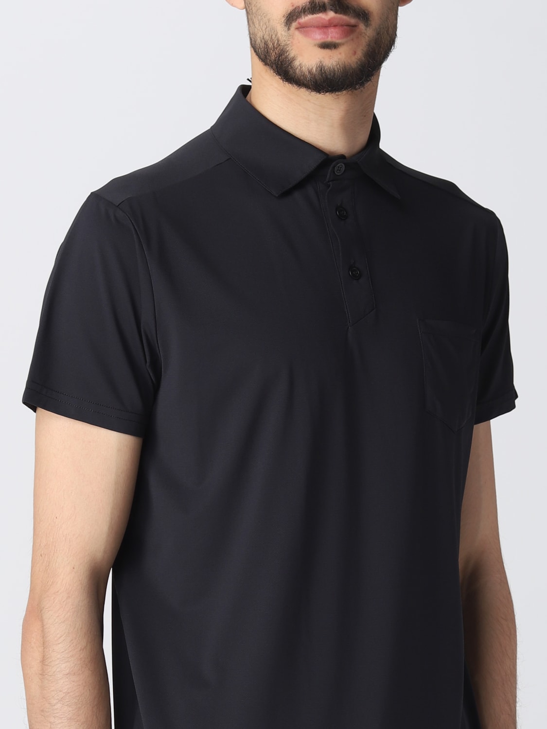 SAVE THE DUCK POLO SHIRT: Polo shirt men Save The Duck, Black - Img 3