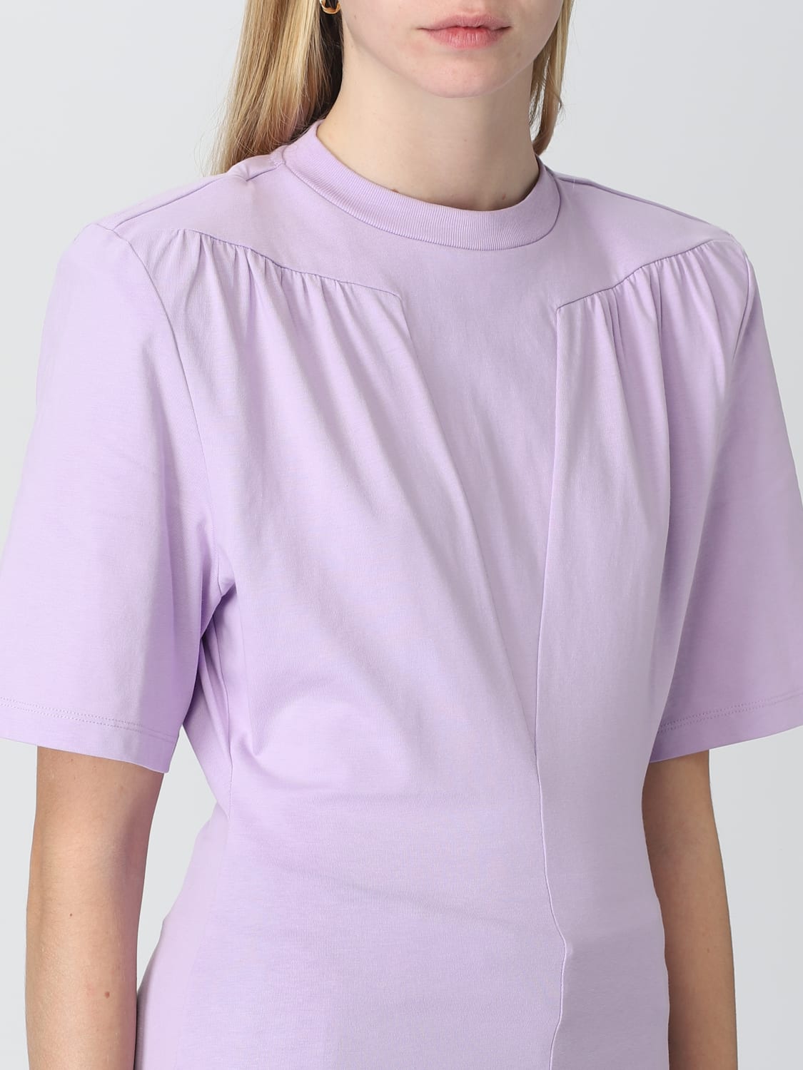 THE ATTICO T-SHIRT: The Attico T-shirt in jersey, Lilac - Img 5