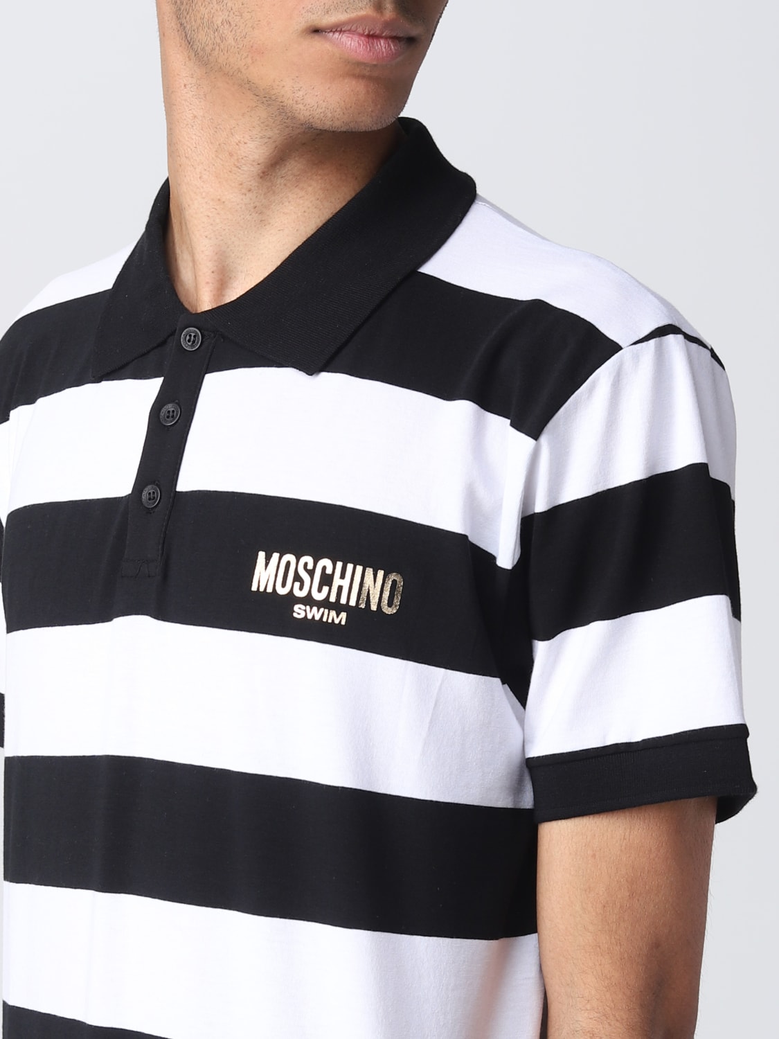 Moschino Underwear Outlet: Polo shirt men - Black | Moschino