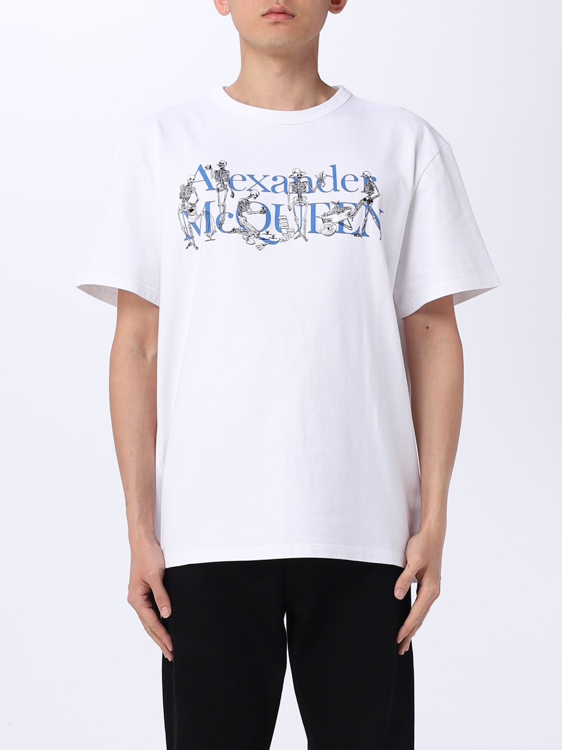 McQueen Outlet: cotton t-shirt - White | McQueen t-shirt