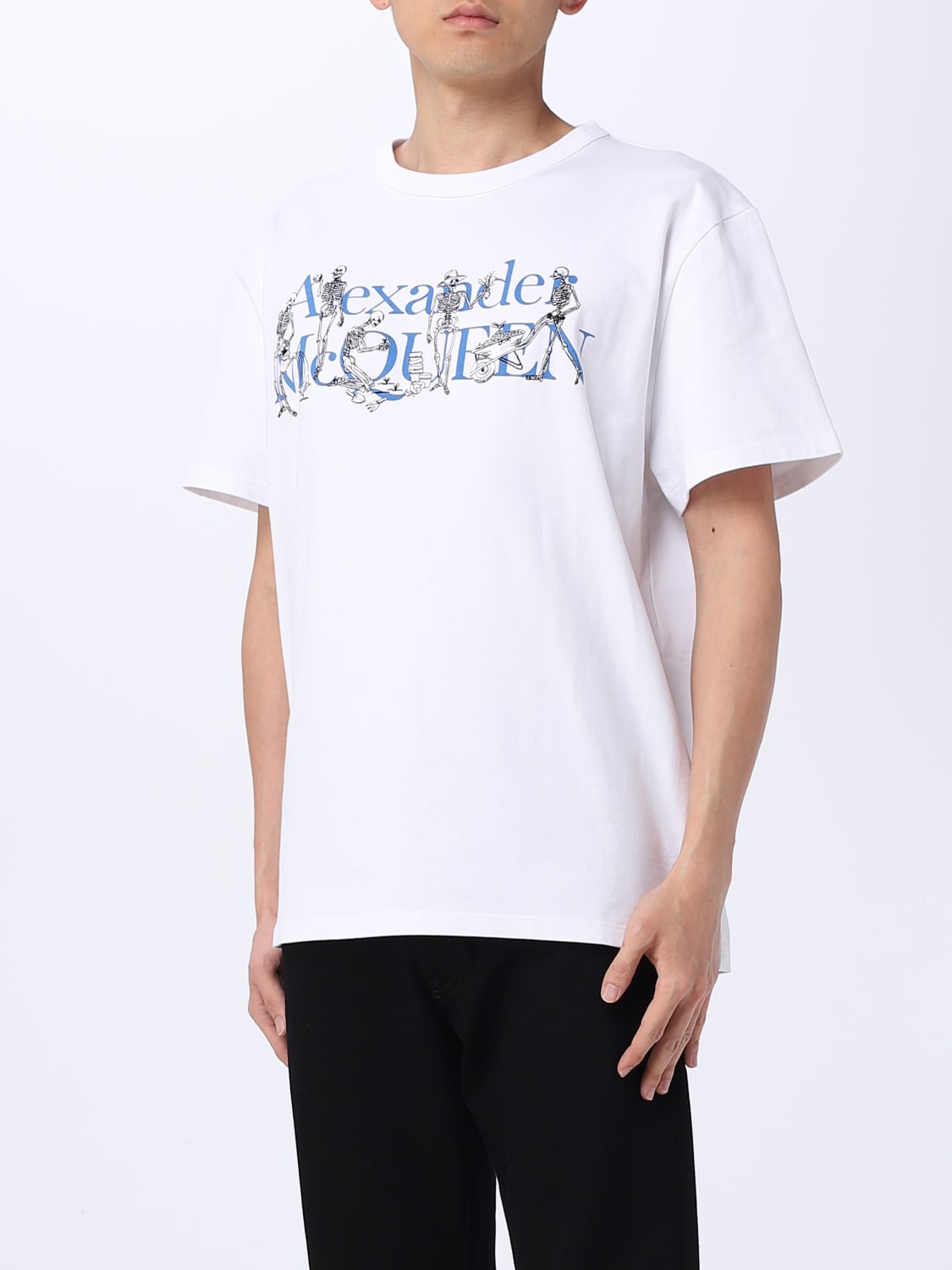 McQueen Outlet: cotton t-shirt - White | McQueen t-shirt