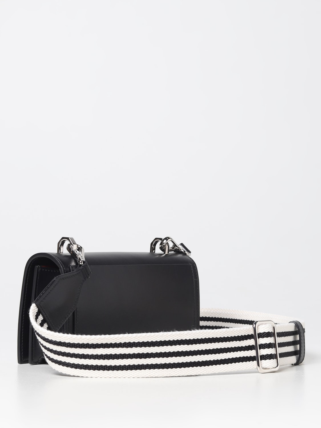 ショルダーバッグ ALEXANDER MCQUEEN Men Shoulder bag Black 7478331AAN5 1000 McQueen Outlet: The Knuckle bag in leather - Black | McQueen
