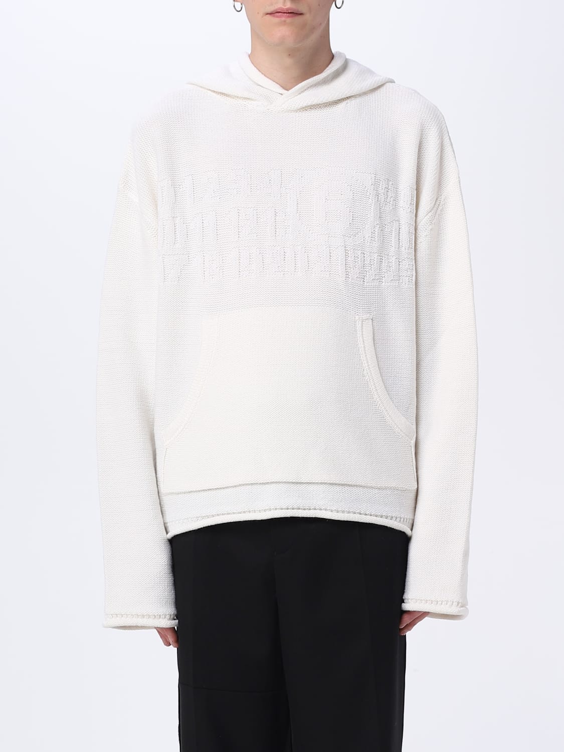 MM6 MAISON MARGIELA SWEATSHIRT: Sweatshirt herren Mm6 Maison Margiela, Weiß - Img 1