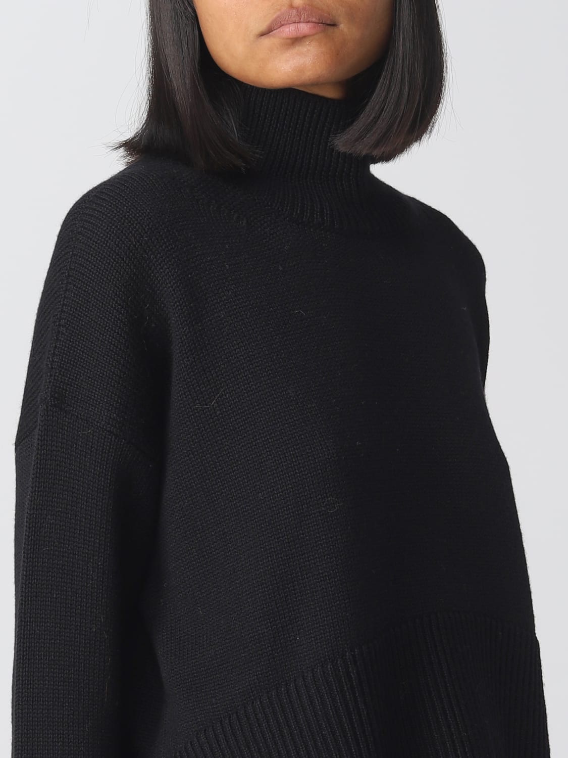 DONDUP SWEATER: Dondup wool sweater, Black - Img 3