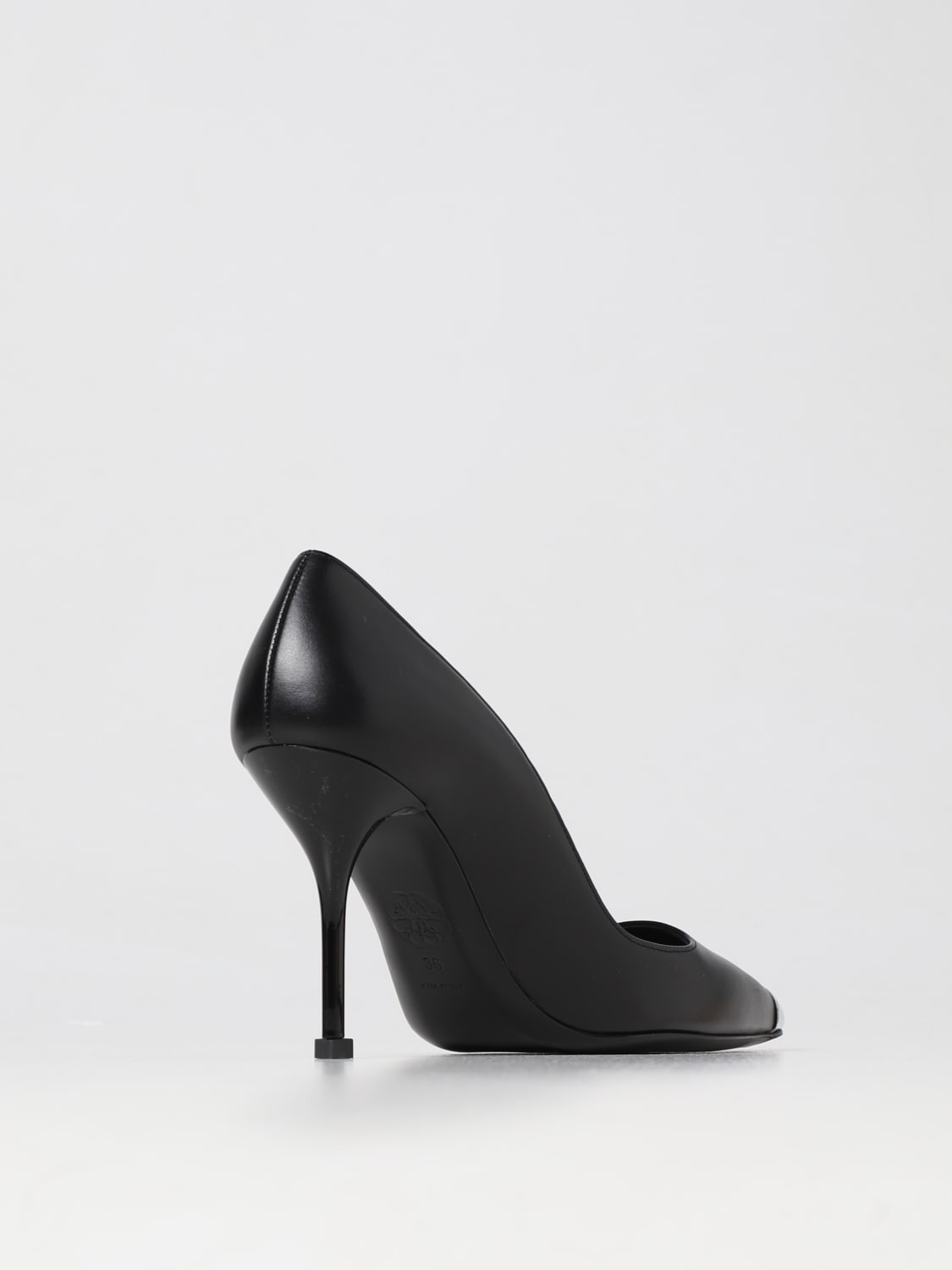McQueen Outlet: Punk leather pumps - Black | McQueen pumps