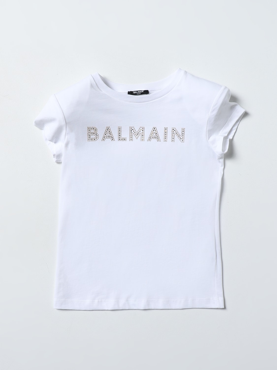 BALMAIN 티셔츠: 티셔츠 남아 Balmain Kids, 화이트 - Img 1